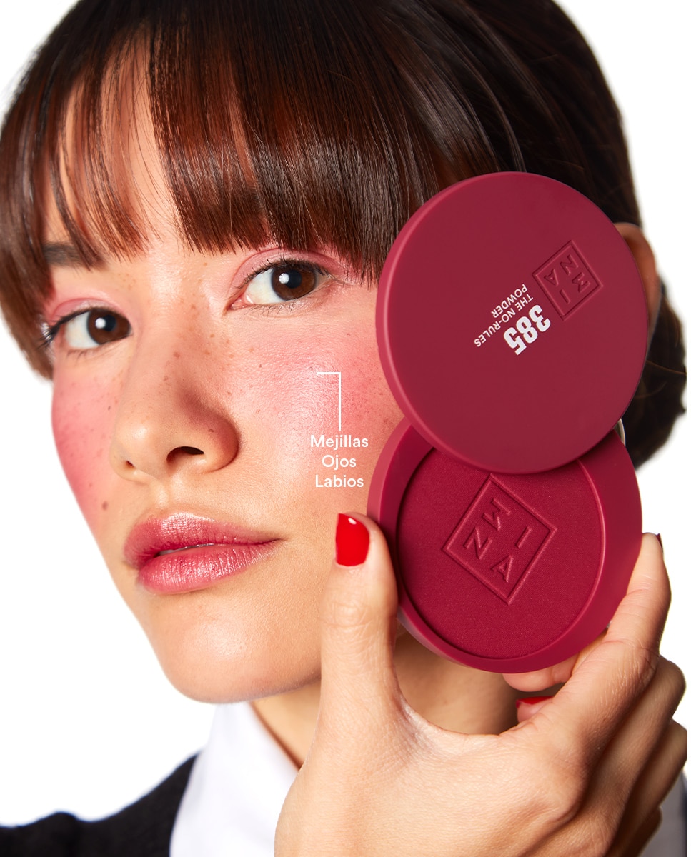 Polvo compacto de color 3 en 1 para ojos, labios y mejillas The No-Rules Powder 3INA - 385 385-2