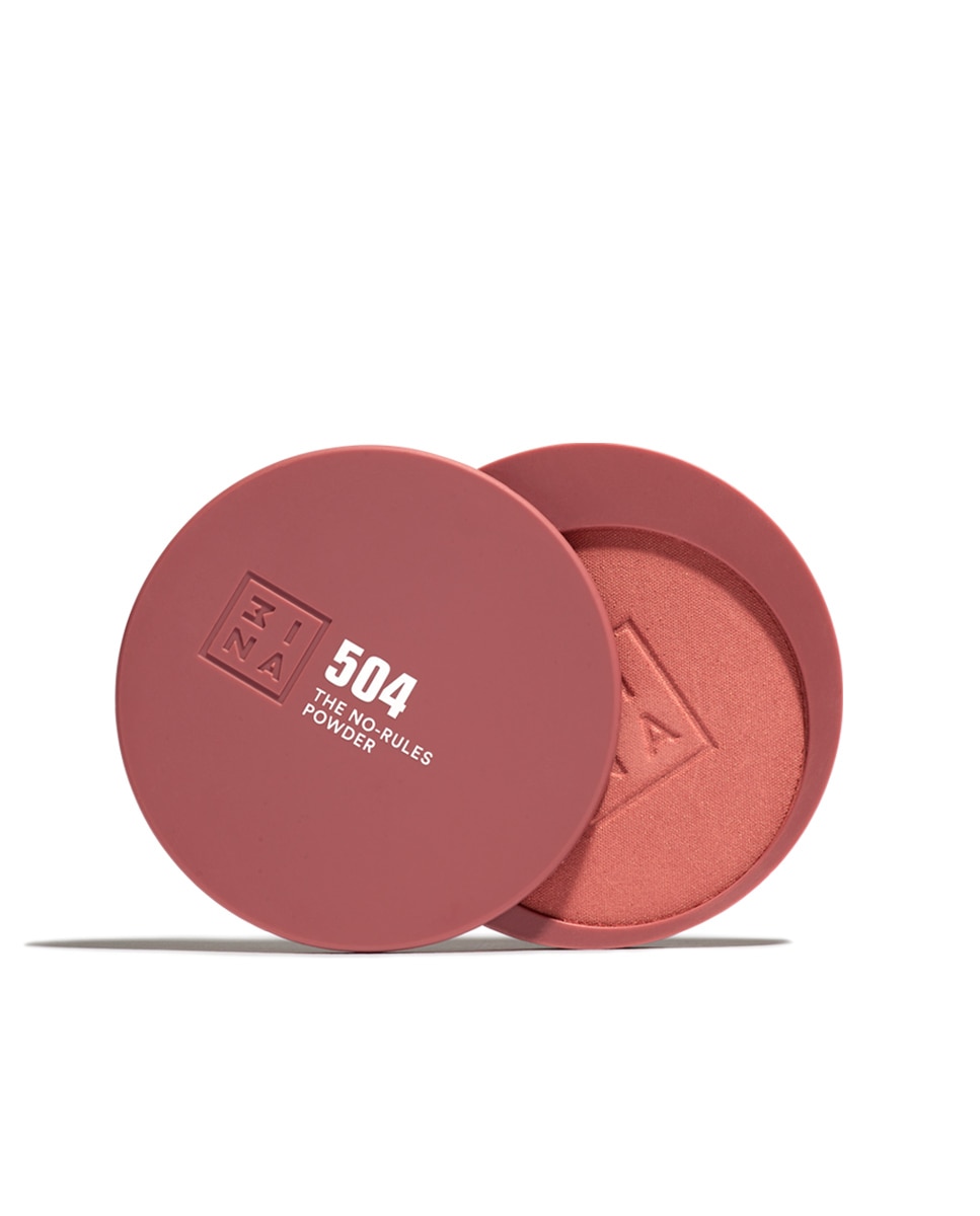 Polvo compacto de color 3 en 1 para ojos, labios y mejillas The No-Rules Powder 3INA - 504 504-1
