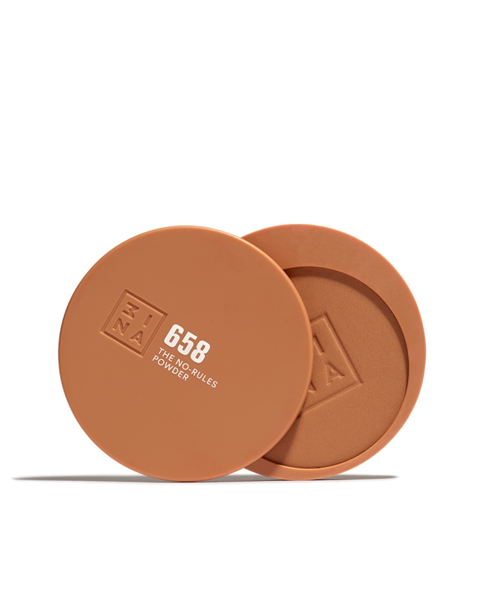 Polvo compacto de color 3 en 1 para ojos, labios y mejillas The No-Rules Powder 3INA - 658 658-1
