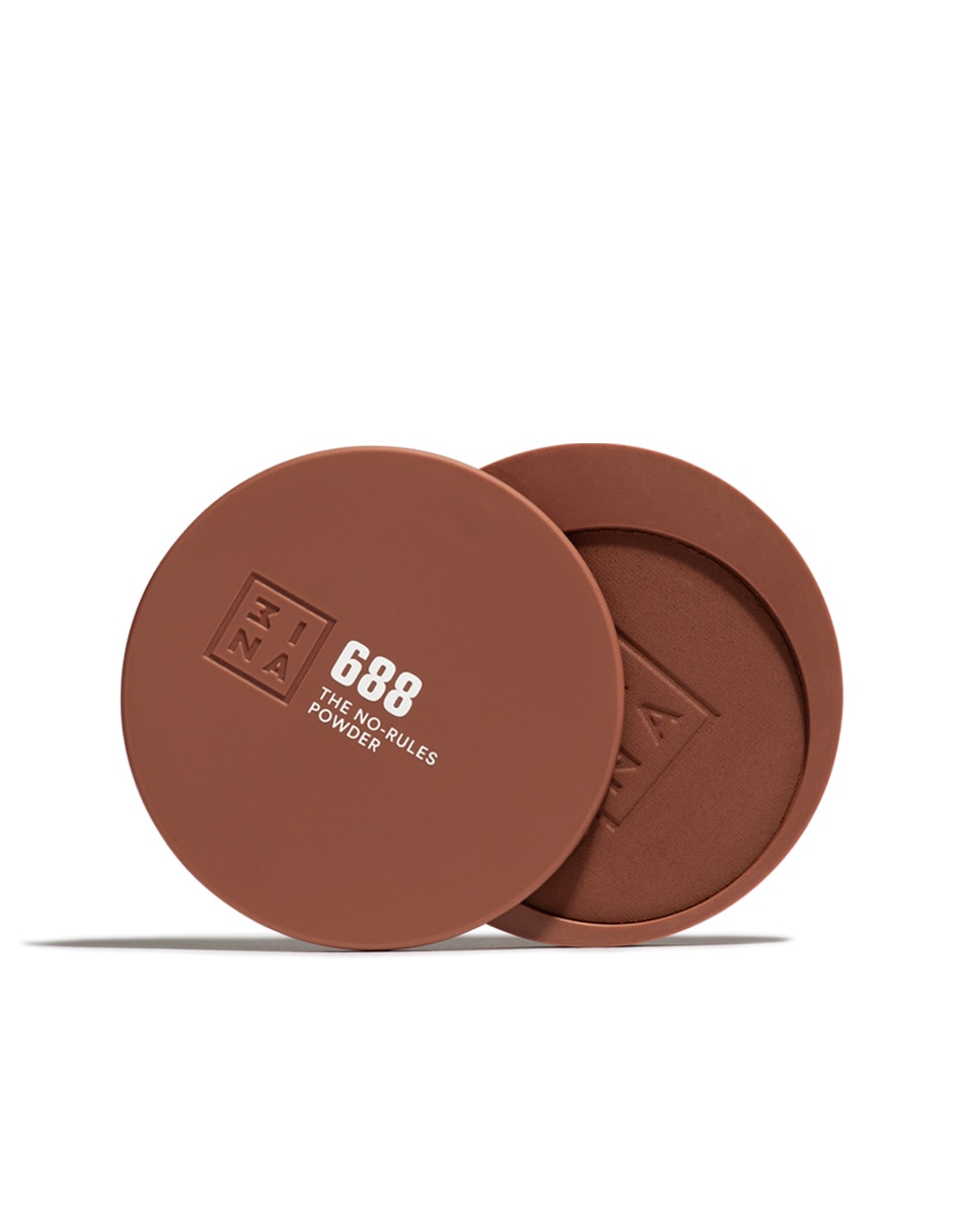 Polvo compacto de color 3 en 1 para ojos, labios y mejillas The No-Rules Powder 3INA - 688 688-1