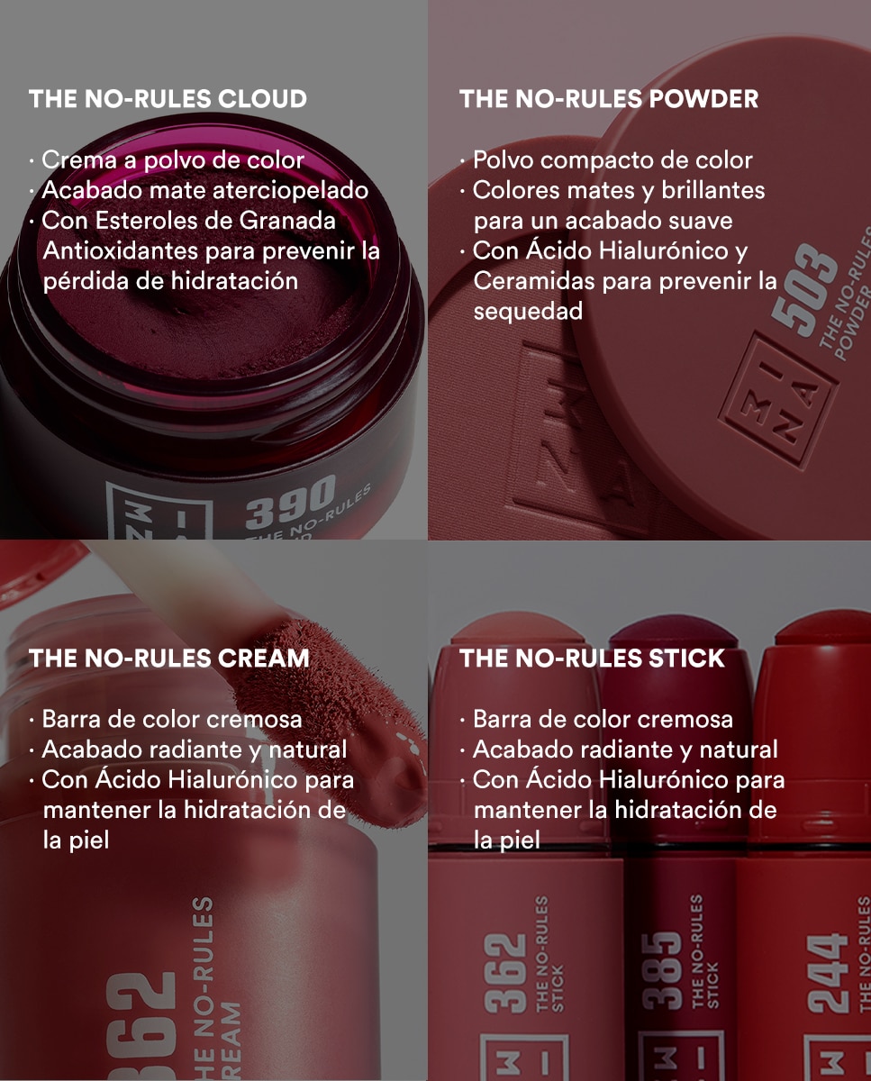 Imagen 5 de Colorete de crema a polvo The No-Rules Cloud 3INA 8gr - 250 8 gr 250