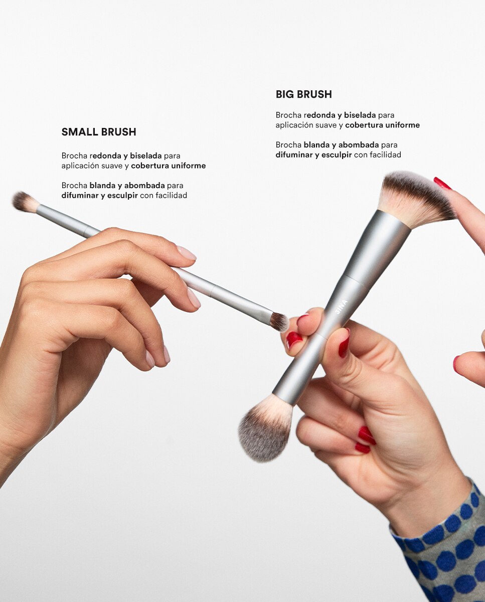 Brocha doble de maquillaje pequeña The No-Rules Small Brush 3INA - 10 gr 3