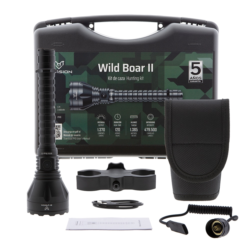 Imagen 0 de Linterna Wild Boar II con kit de caza B-Vision