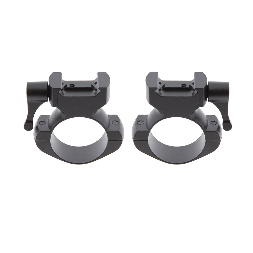 Anillas desmontables para Weaver y Picatinny 30 mm Media B-Vision - Negro Negro-2