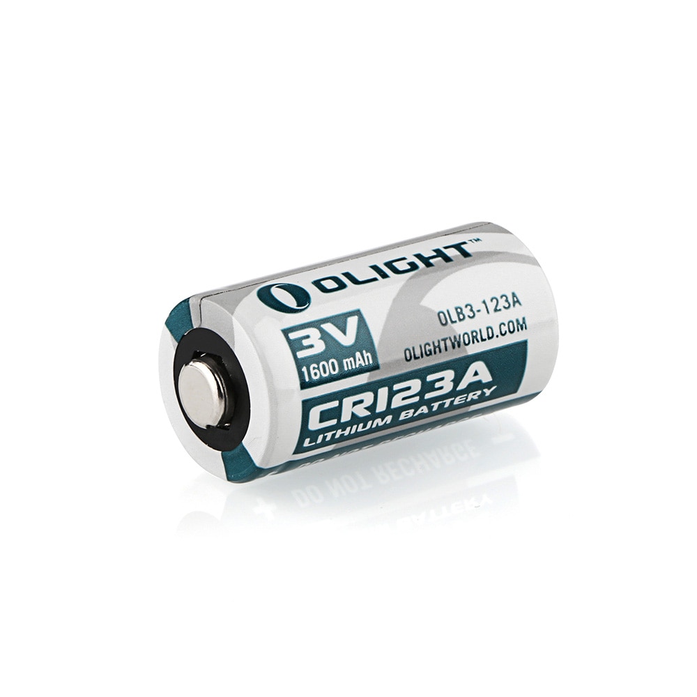 Pack de 4 pilas de litio CR123A 3,0 V 1,500 mAh Olight - Metálico Metálico-2