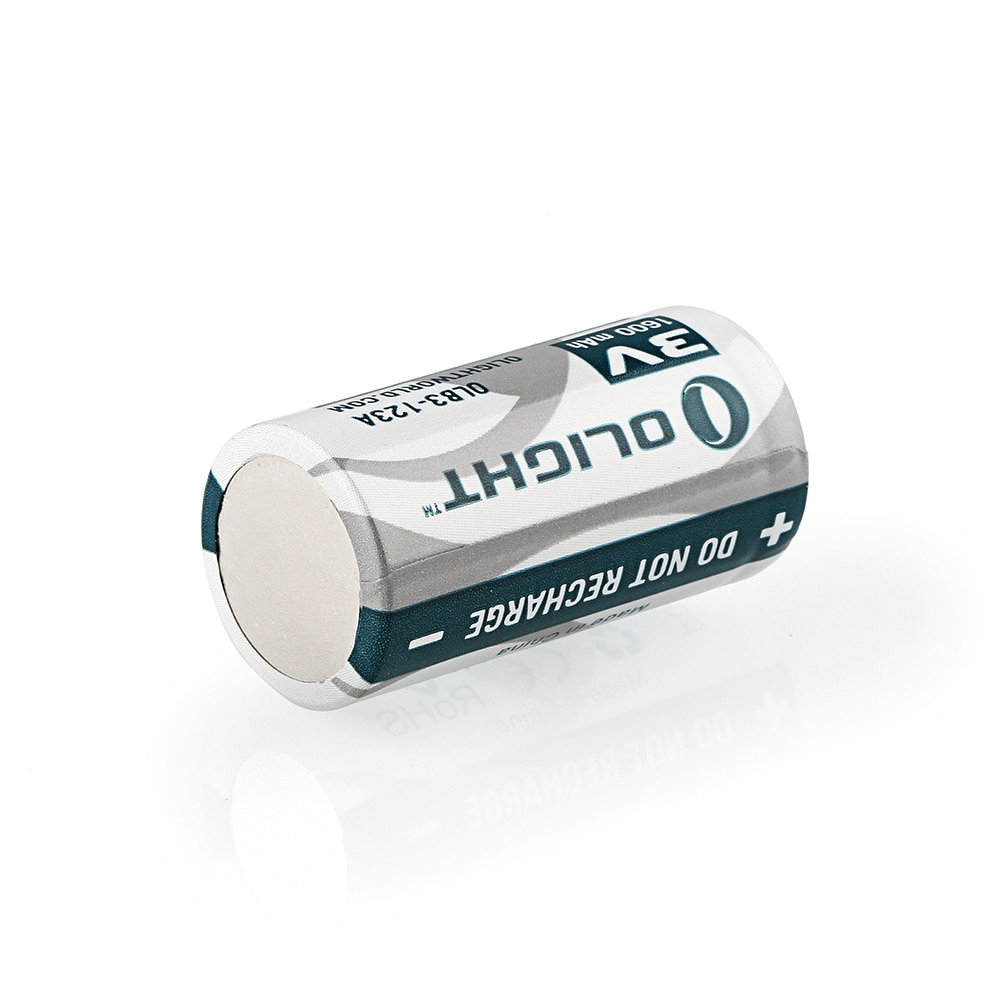 Pack de 4 pilas de litio CR123A 3,0 V 1,500 mAh Olight - Metálico Metálico-3
