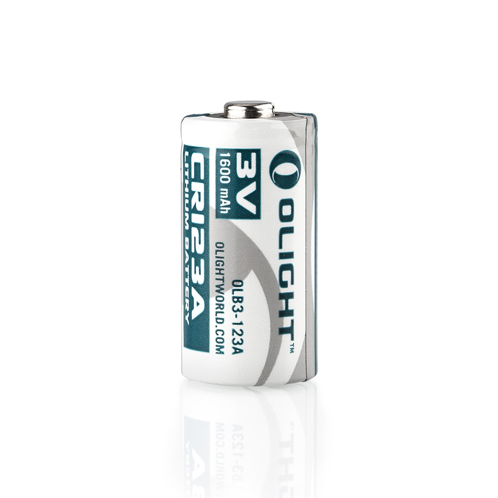 Pack de 4 pilas de litio CR123A 3,0 V 1,500 mAh Olight - Metálico Metálico-4