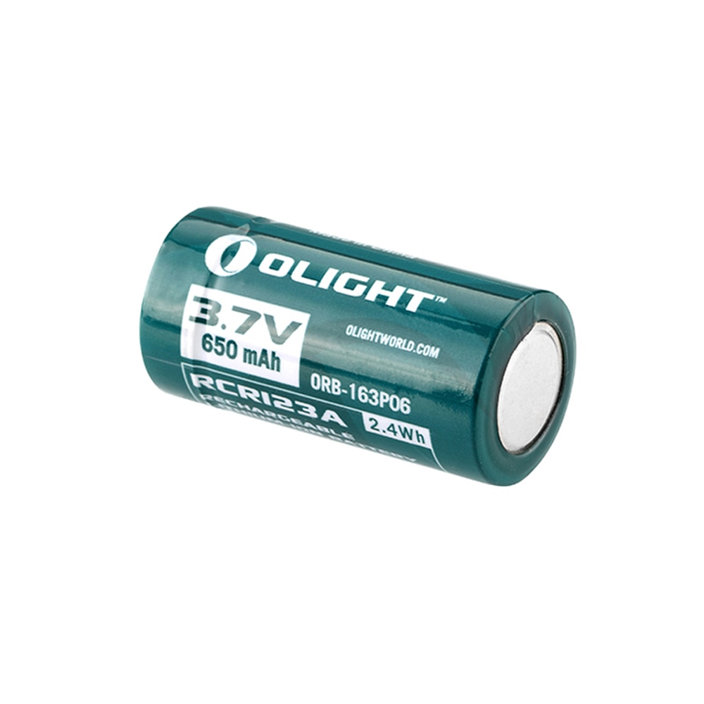 Pack 2 pilas recargable RCR123 3,7 V 650 mAh Olight - Verde Verde-3