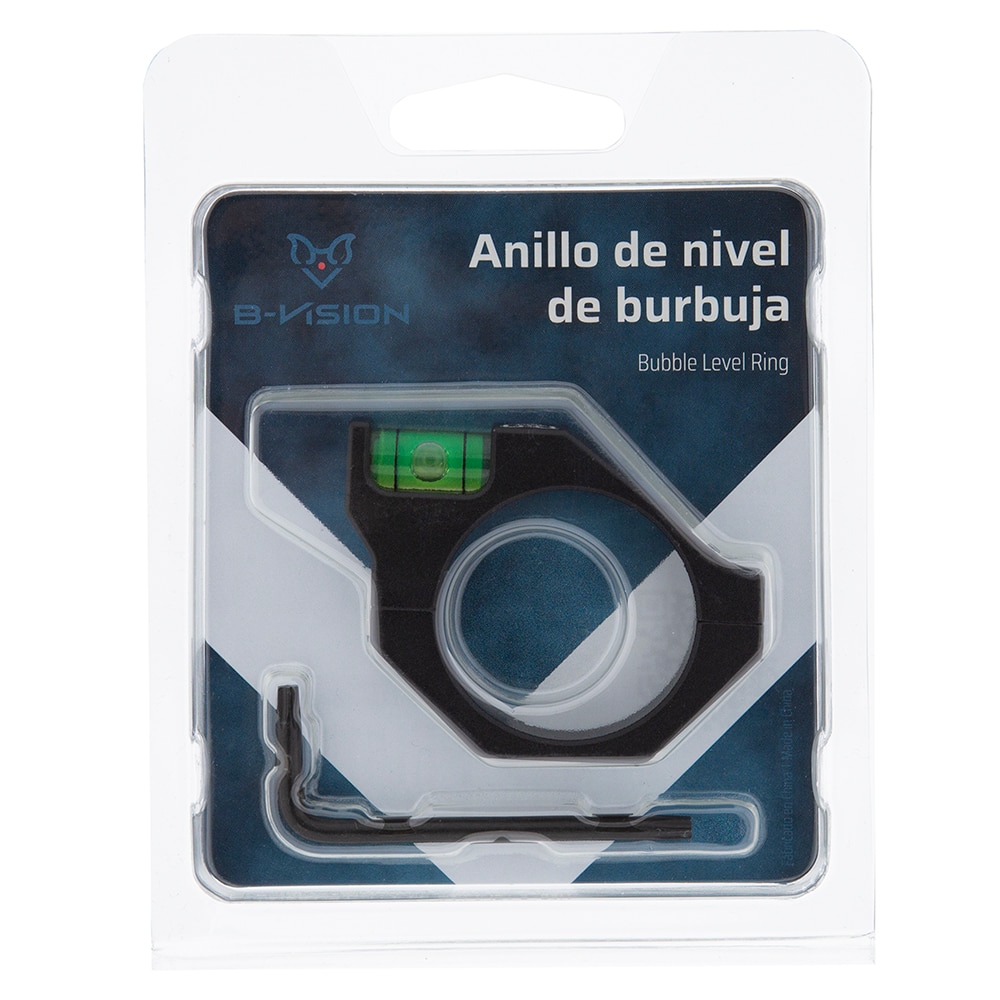 Anilla con nivel de burbuja para visores 34 mm B-Vision - Negro Negro-3