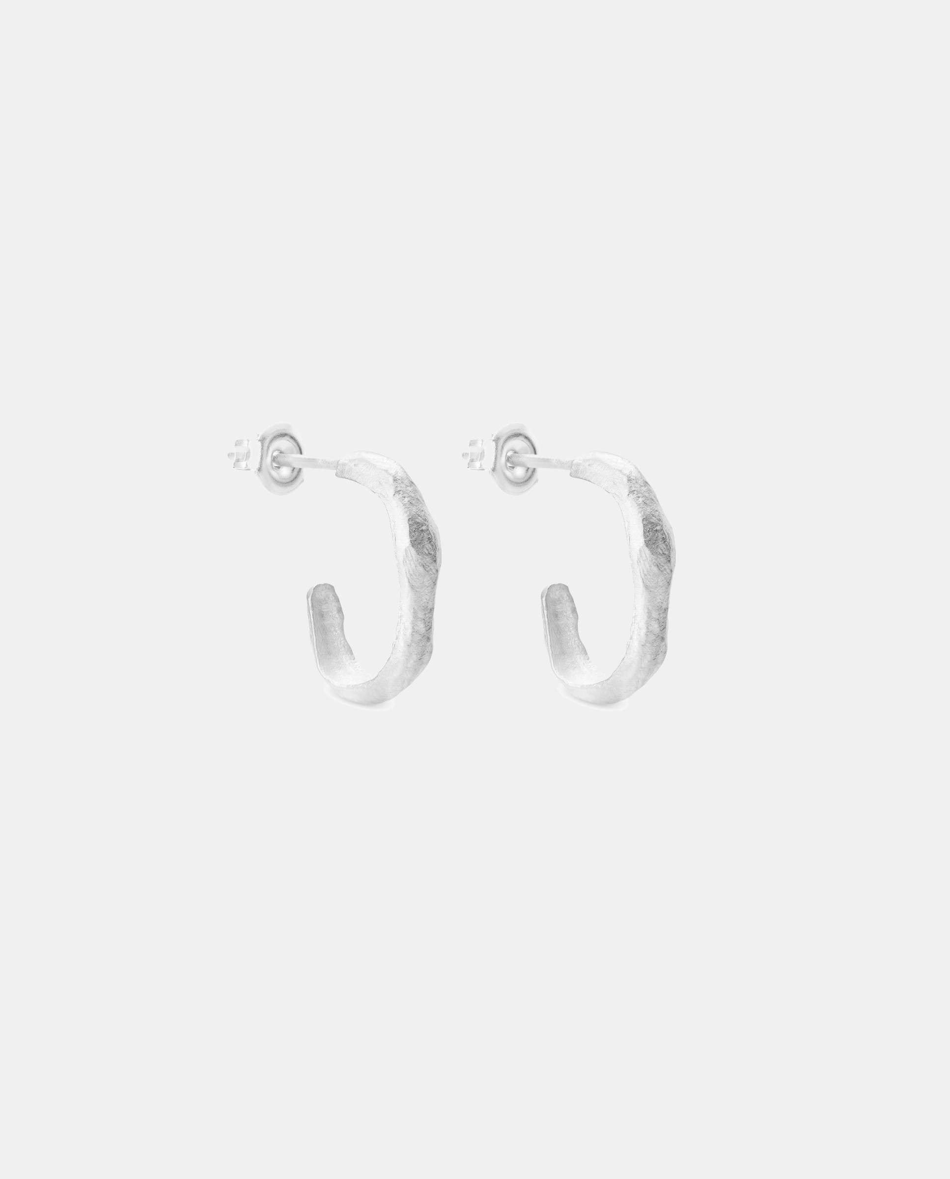 Imagen 1 de Aros plateados pequeños sauma - Joidart - Plata Plata