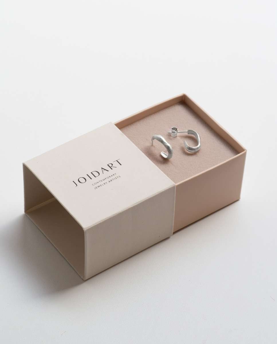 Imagen 4 de Aros plateados pequeños sauma - Joidart - Plata Plata