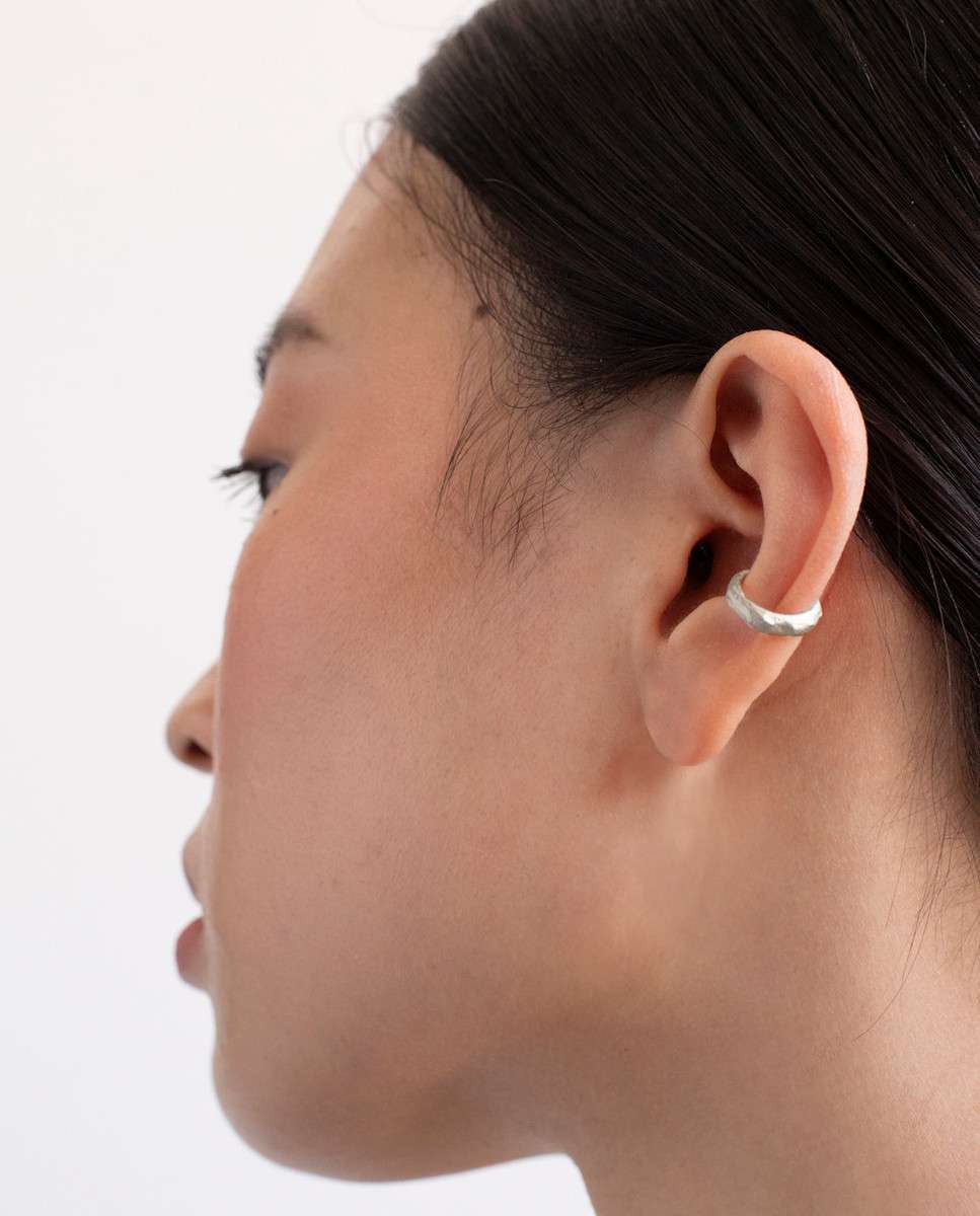 Pendiente individual plateado ear cuff sauma - Joidart - Plata Plata-2