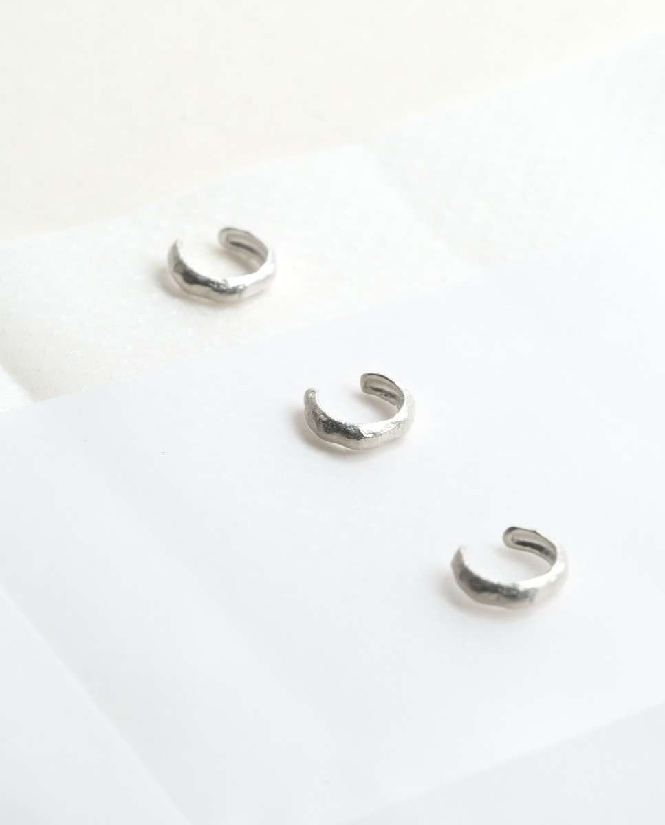 Pendiente individual plateado ear cuff sauma - Joidart - Plata Plata-3