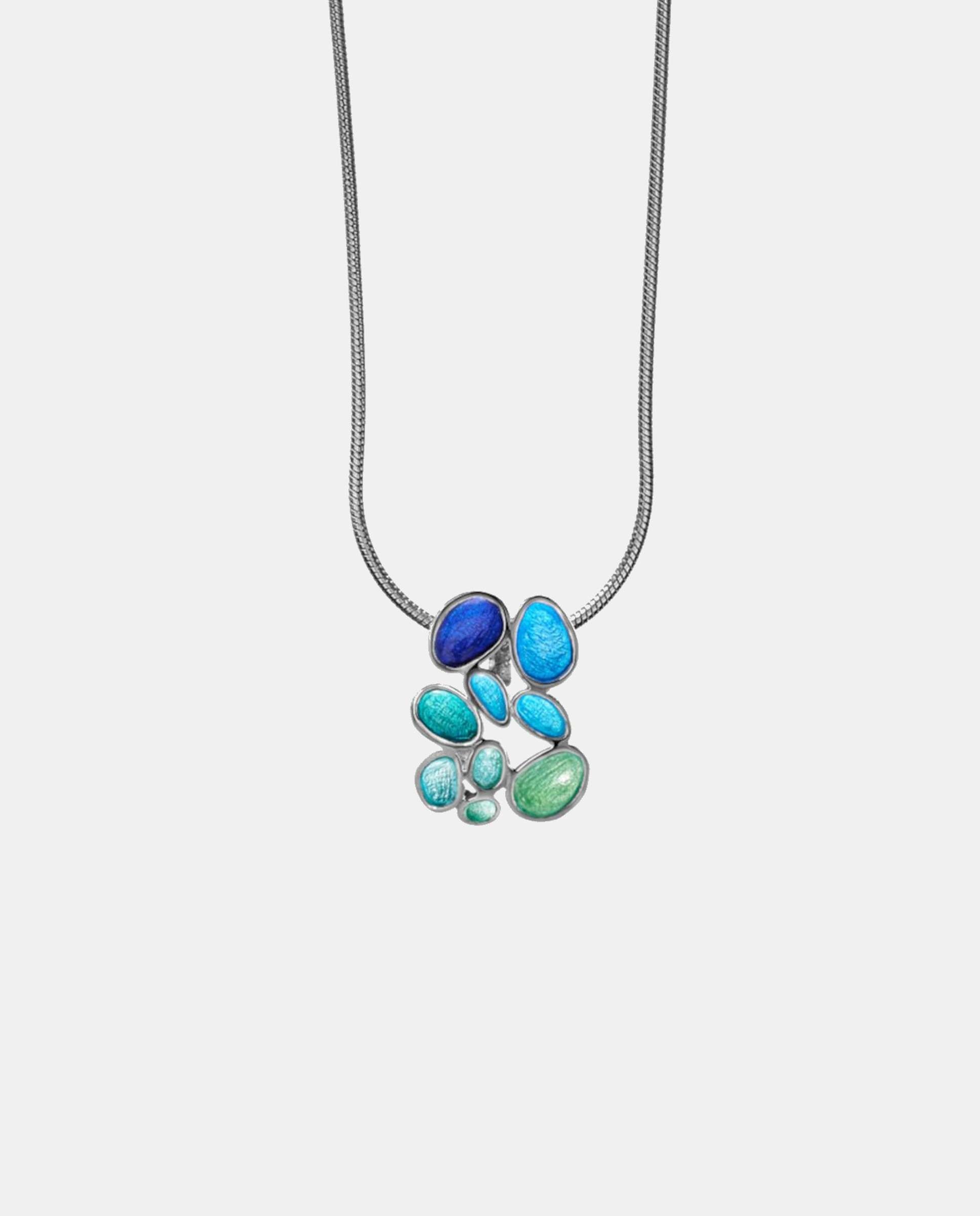 Imagen 0 de Collar plateado gaudí jewelry fruits pequeño Azul