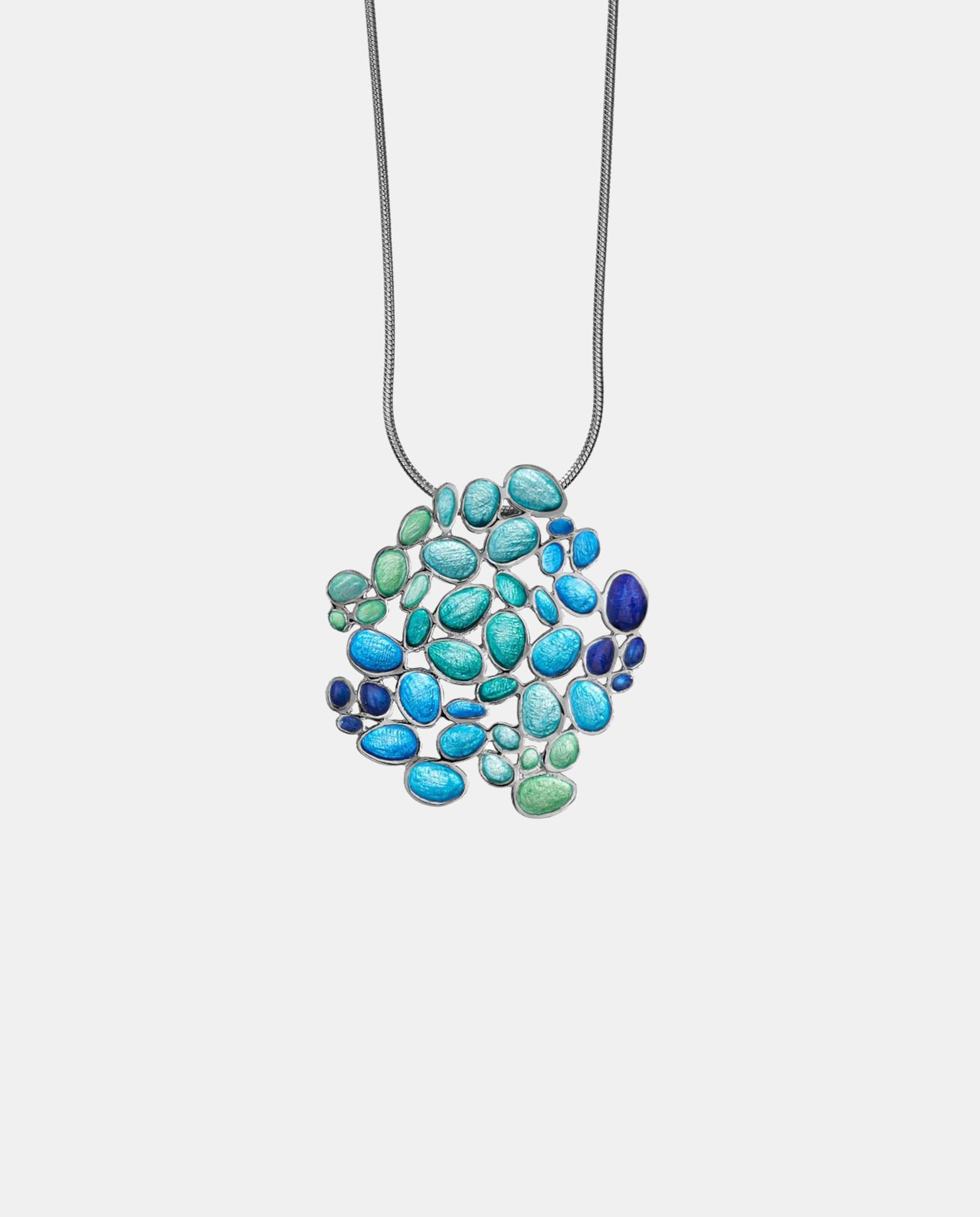 Imagen 0 de Collar plateado gaudí jewelry fruits grande Azul
