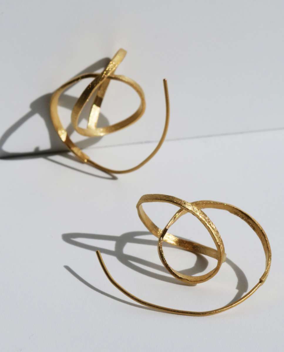 Pendientes medianos embolic dorados - Joidart - Dorado Dorado-3