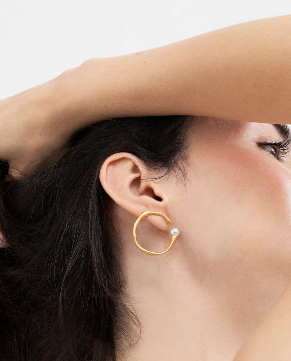 Pendientes circulares eclat - Joidart - Blanco Blanco-2