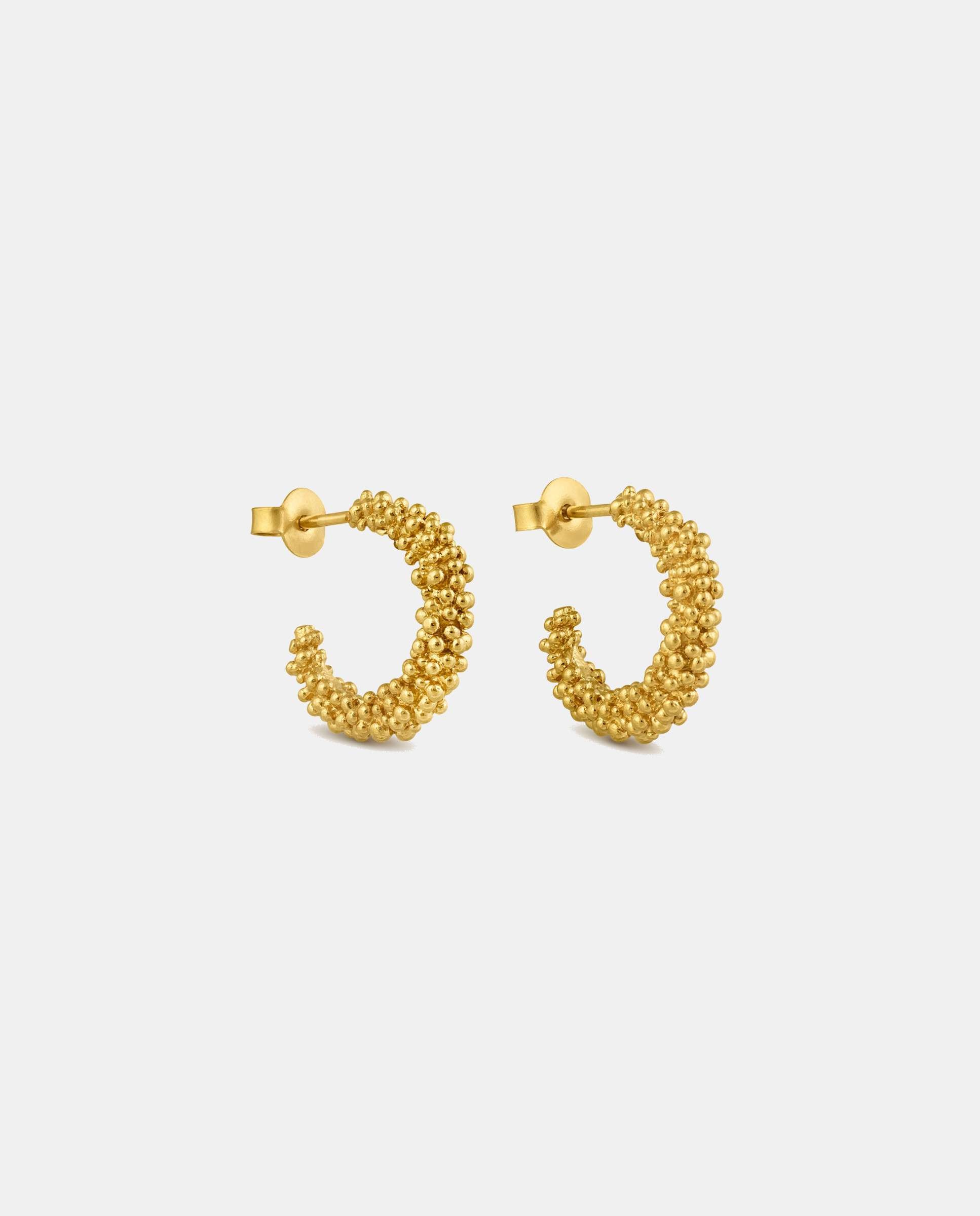 Pendientes de aro abierto stardust pequeños - Joidart - Dorado Dorado-1