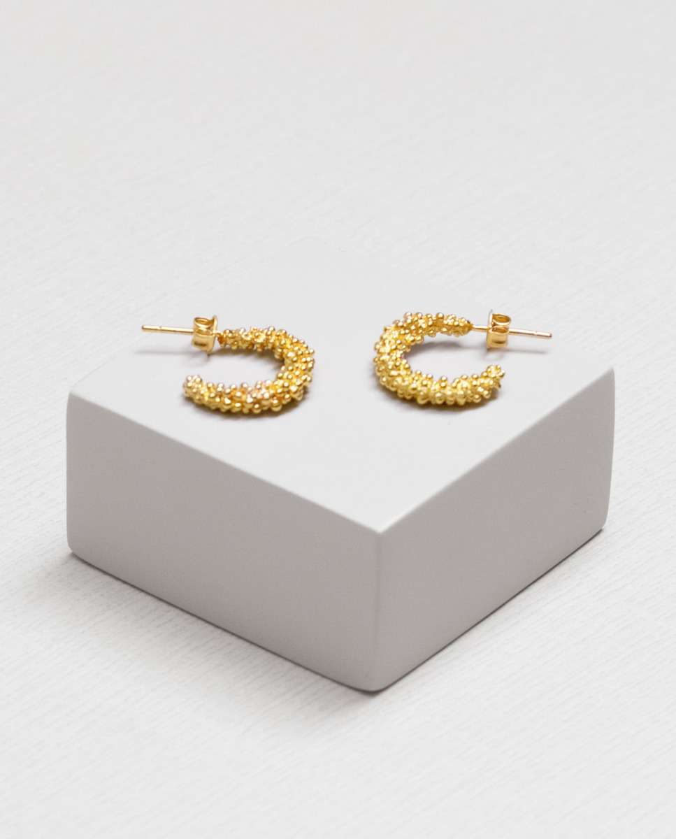 Pendientes de aro abierto stardust pequeños - Joidart - Dorado Dorado-3