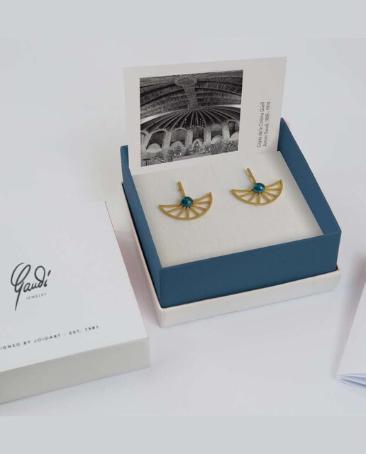 Imagen 0 de Pendientes dorados Gaudí Jewelry La Cripta Güell