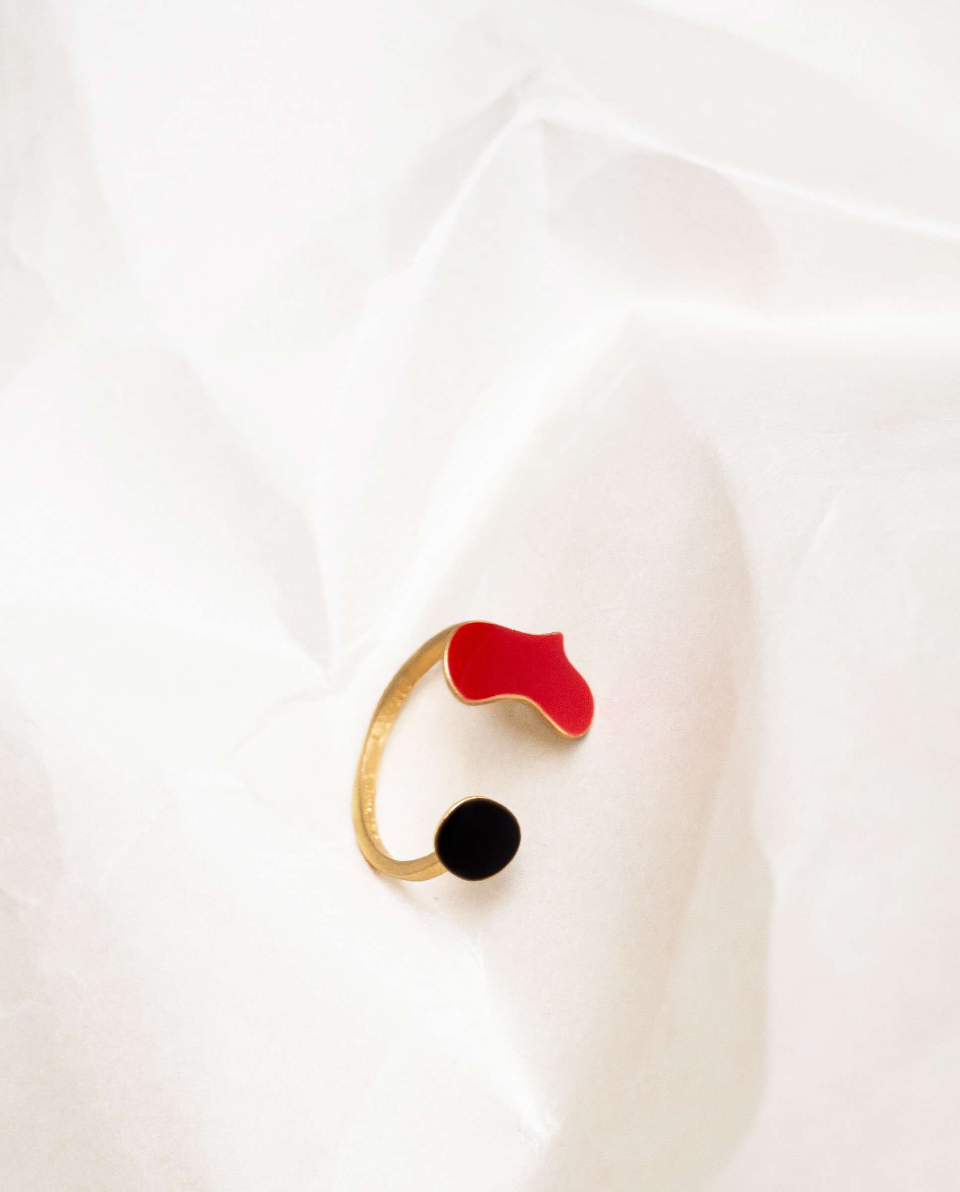 Anillo miró jewelry bañado en oro con esmalte colorido corazón - Joidart - Multicolor Multicolor-3