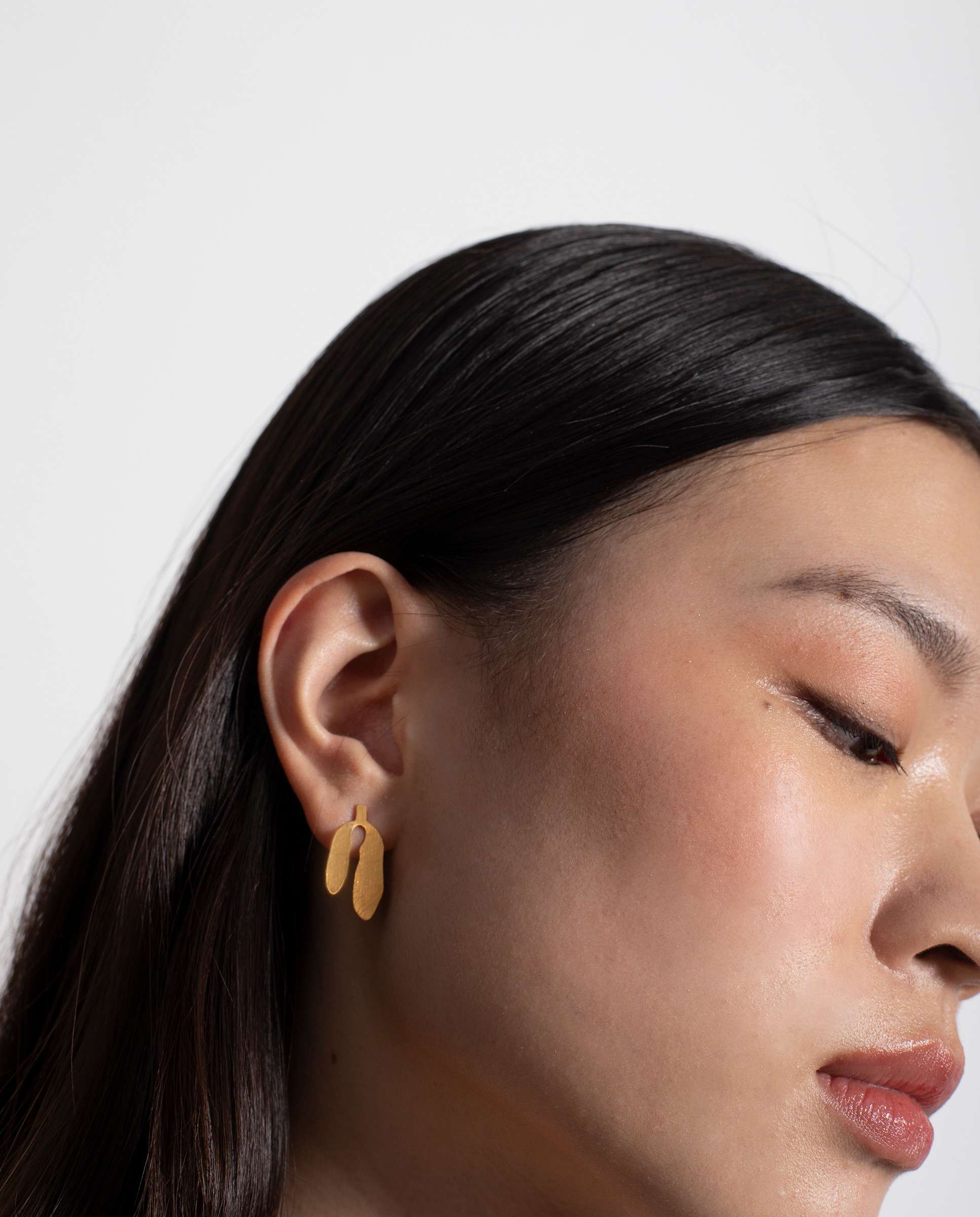 Pendientes silvela bañados en oro pequeños - Joidart - Dorado Dorado-2