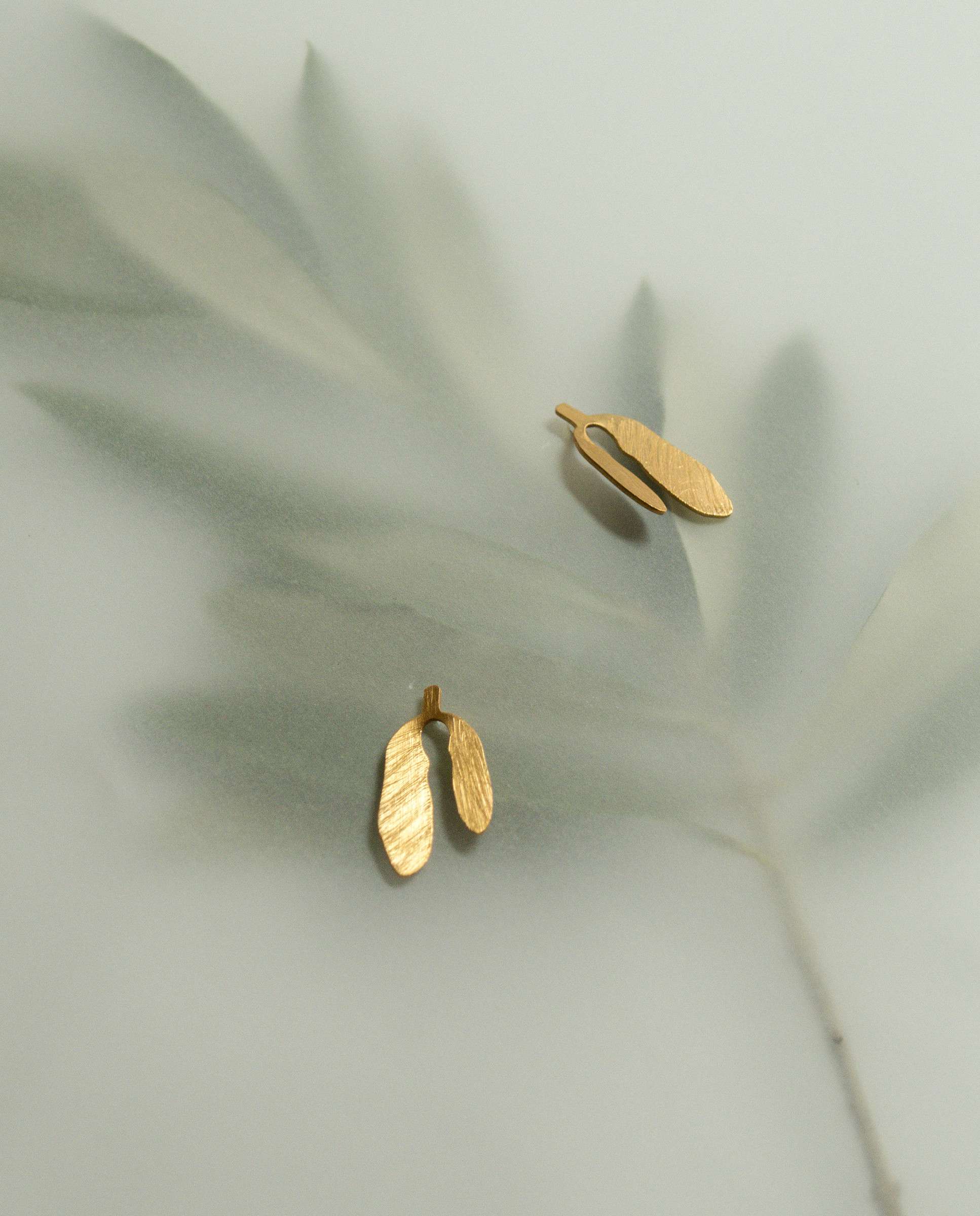 Pendientes silvela bañados en oro pequeños - Joidart - Dorado Dorado-3