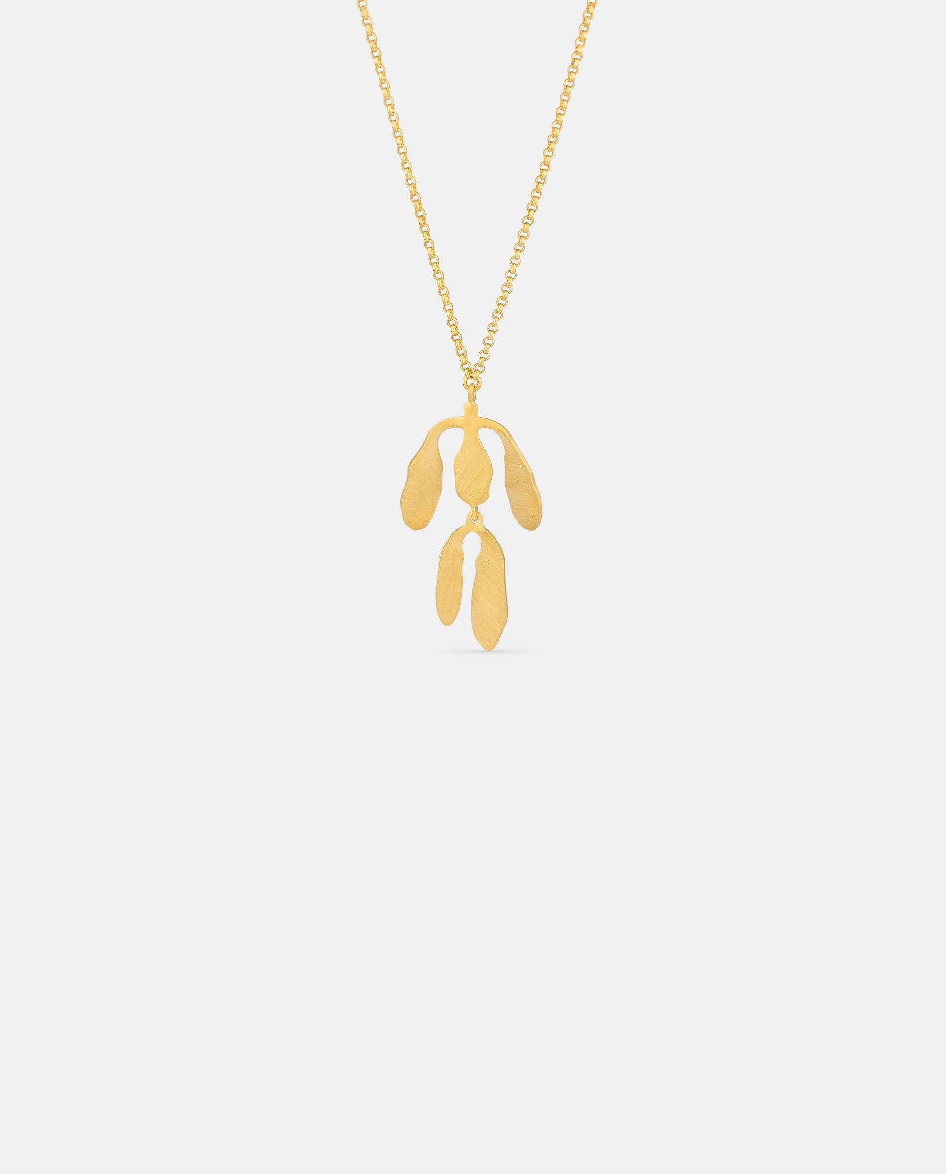 Imagen 0 de Cadena con colgante silvela bañado en oro Dorado