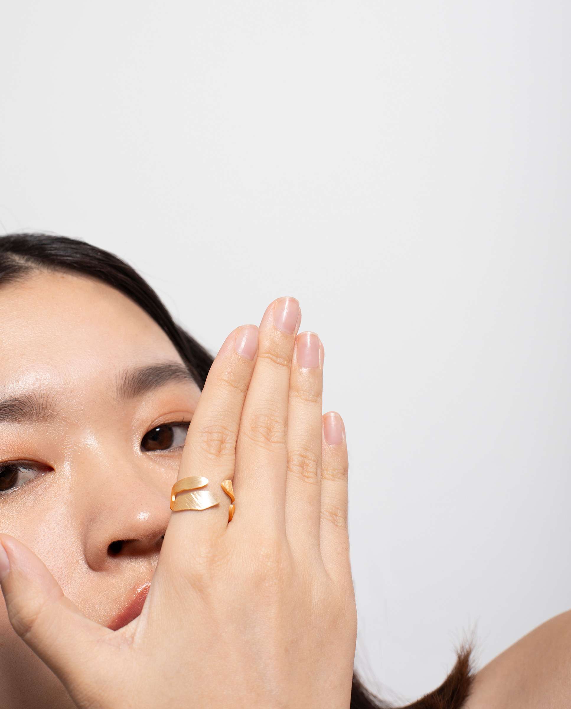 Anillo silvela bañado en oro - Joidart - Dorado Dorado-2