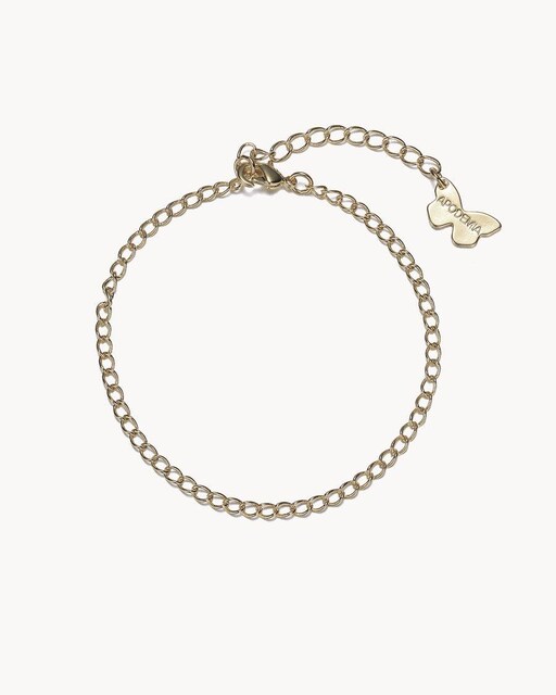 Imagen 0 de Pulsera dorada con eslabones