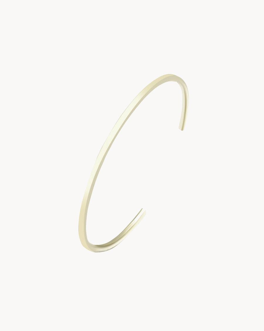 Pulsera abierto de diseño plano - Apodemia - Natural Natural-3