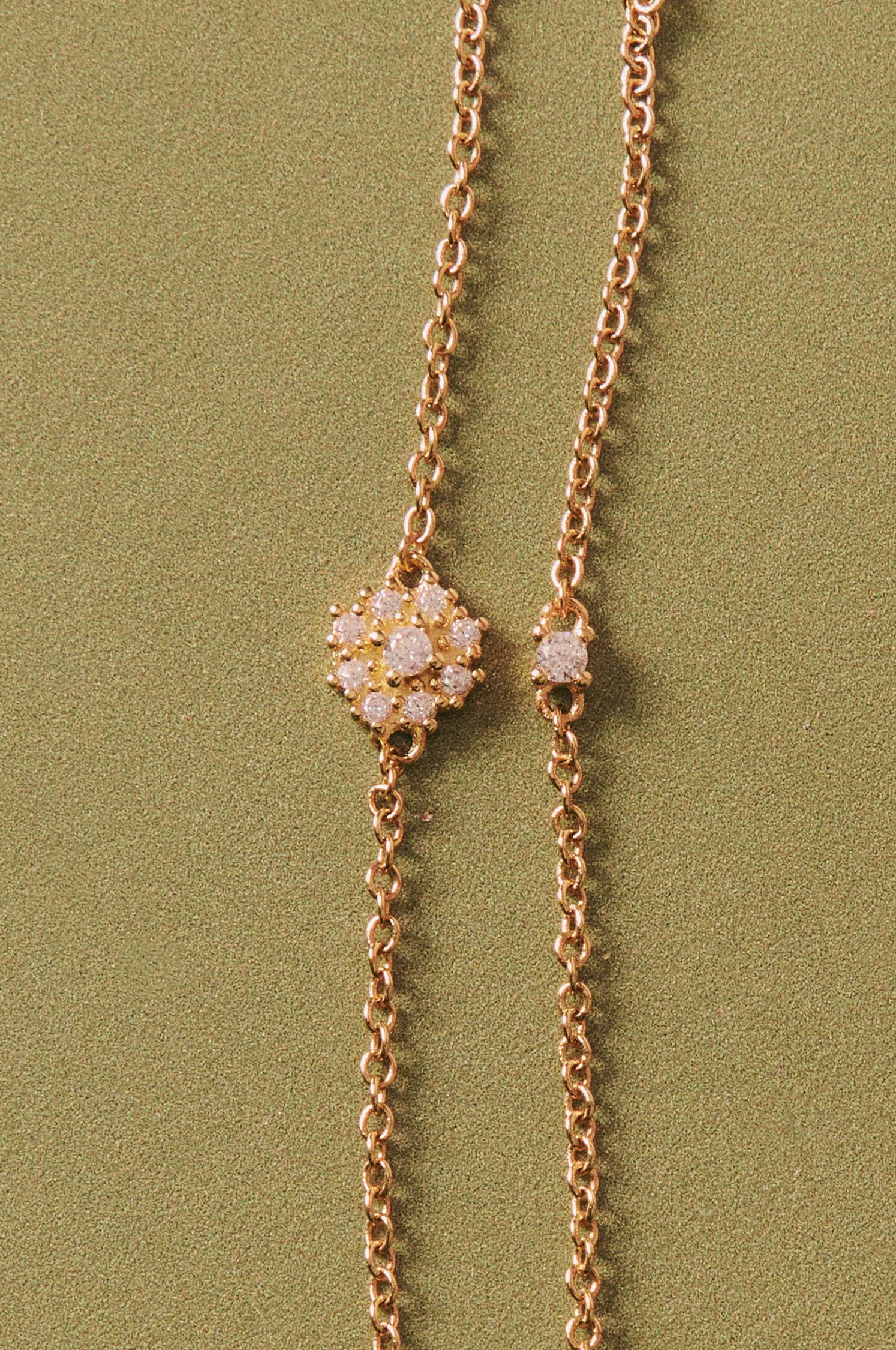 Imagen 2 de Pulsera de eslabones con detalle en pedrería - Apodemia - Blanco Blanco