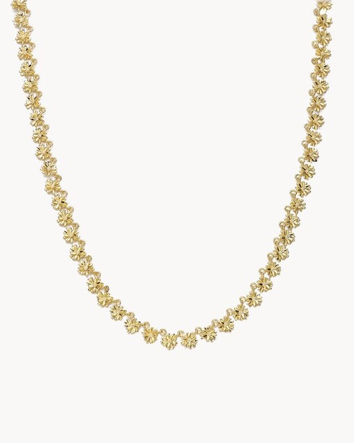 Imagen 0 de Collar con flores en dorado