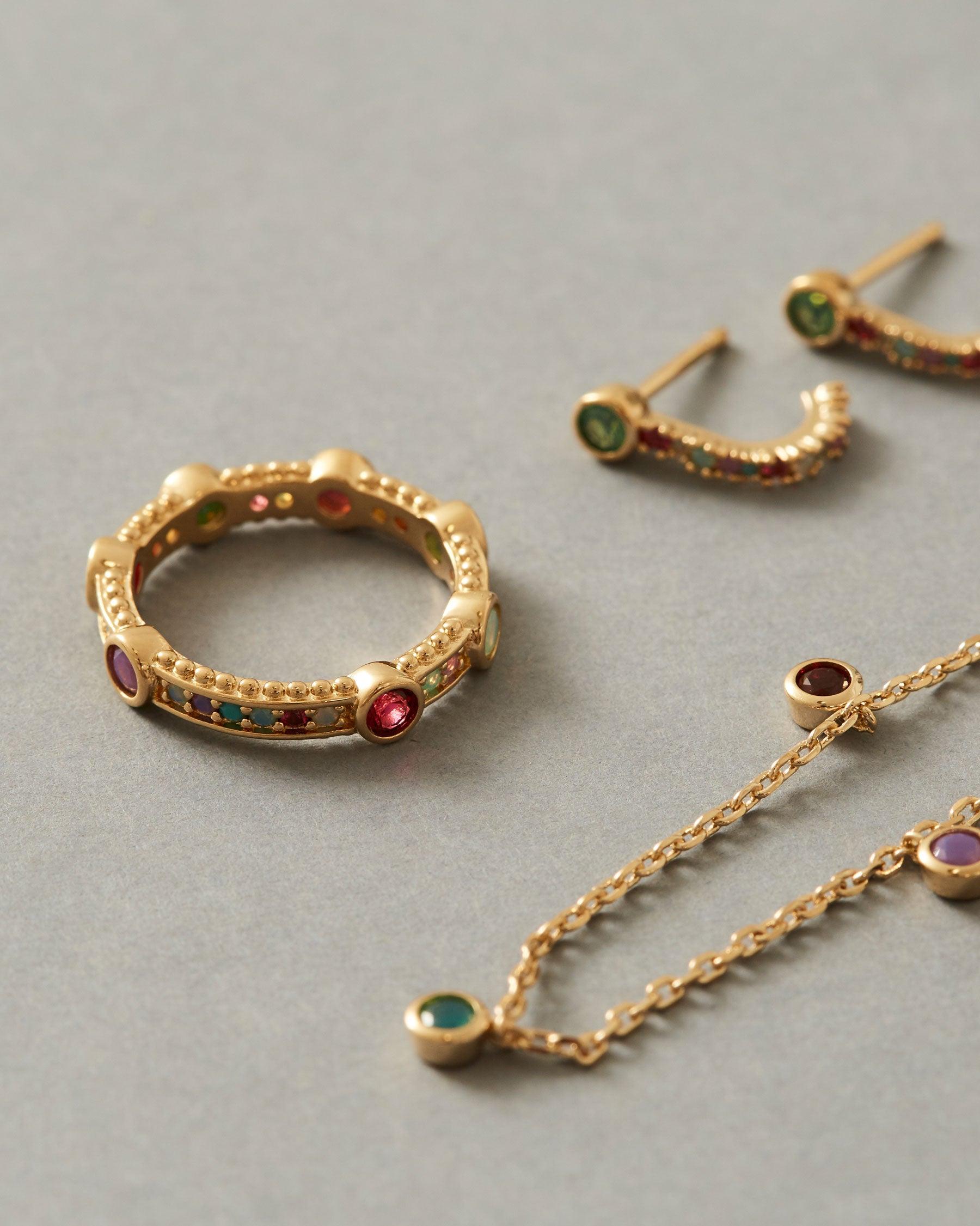 Anillo con pedrería - Apodemia - Multicolor Multicolor-3