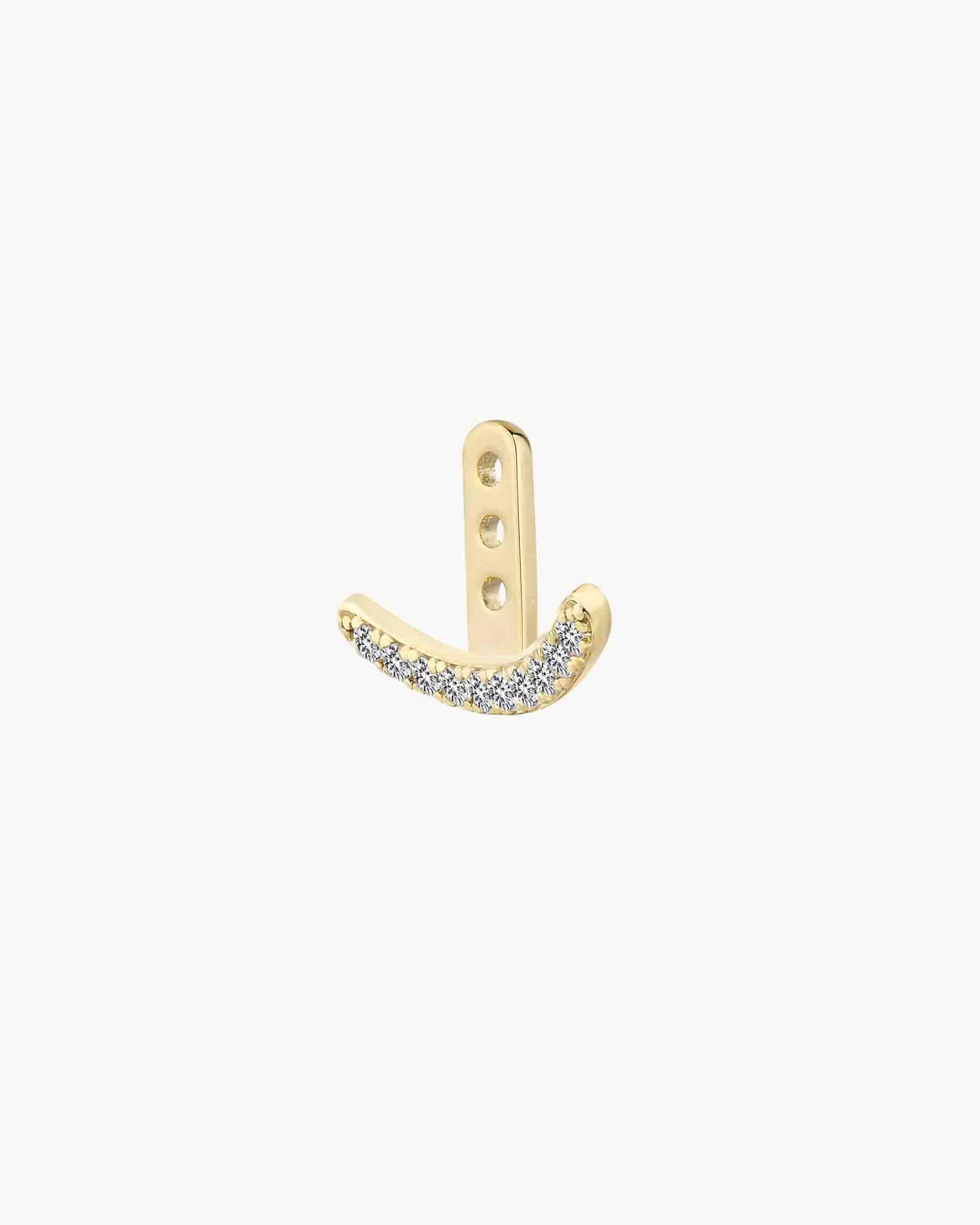 Charm con pedrería para pendientes Blanco Apodemia Blanco-1