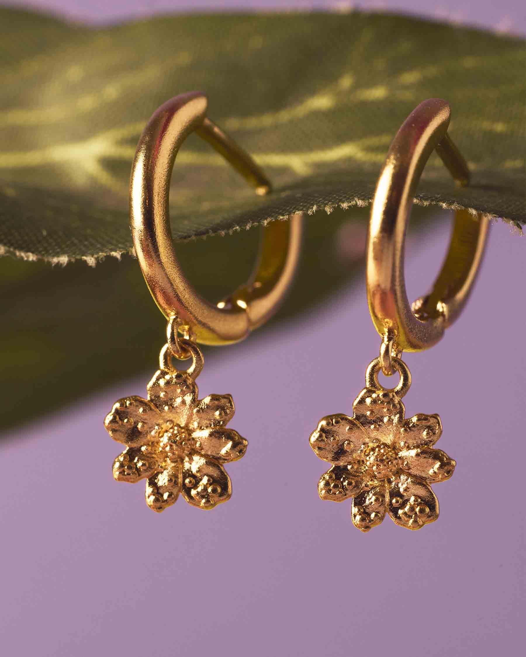 Pendientes de aro zinia - Apodemia - Dorado Dorado-2