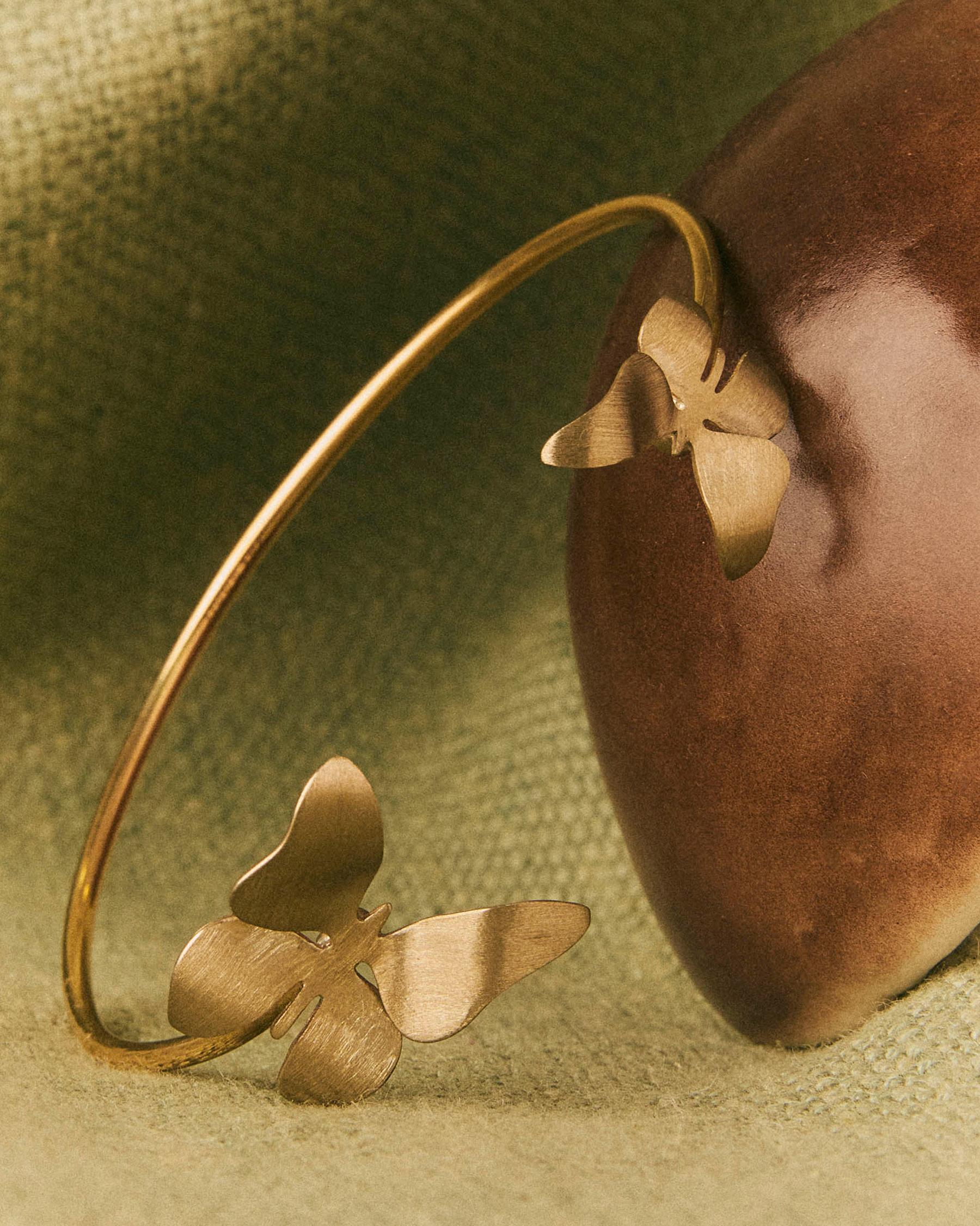 Pulsera con mariposas bañado en oro - Apodemia - Dorado Dorado-2
