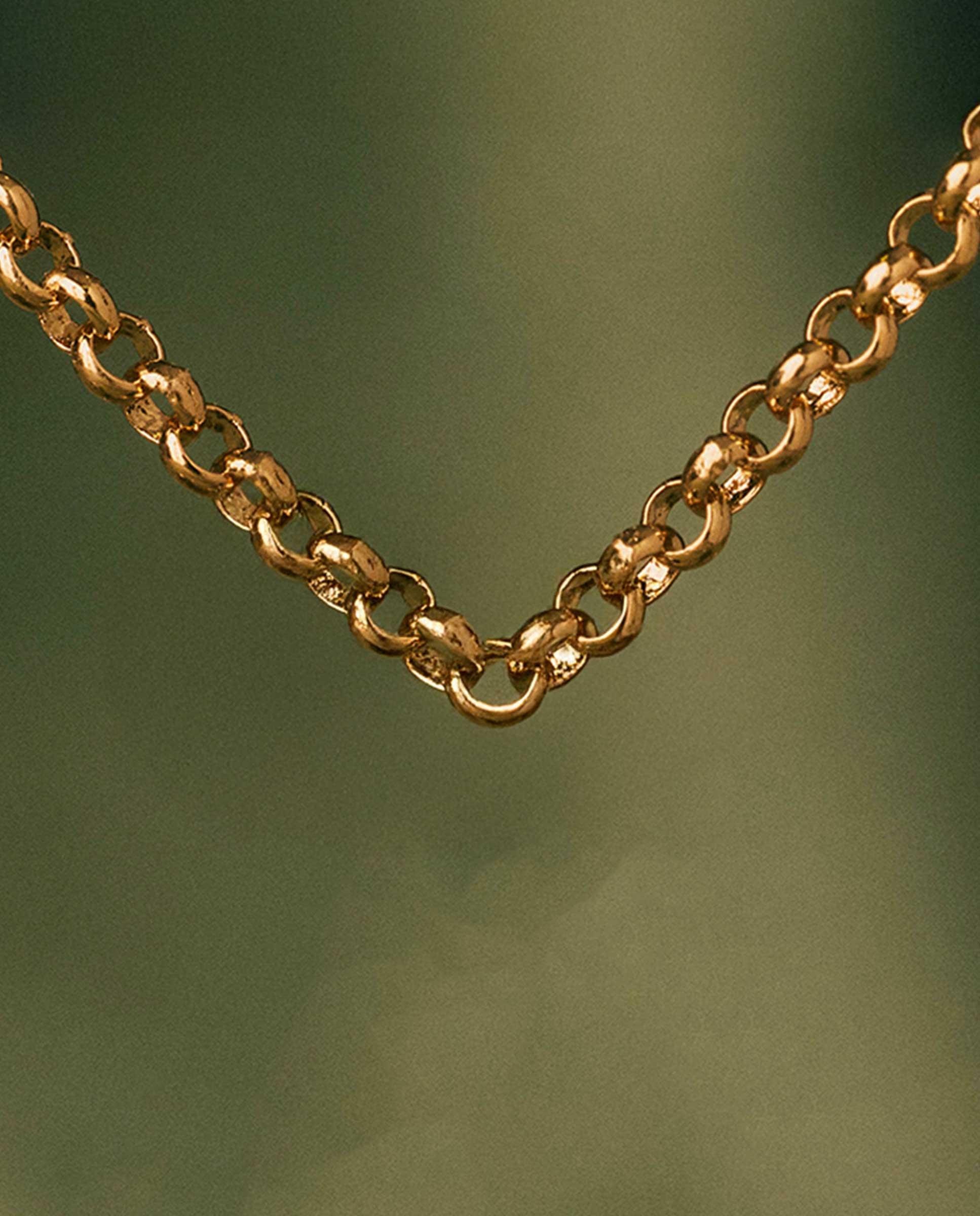 Imagen 2 de Collar de mujer classic de cadena rollo bañado en oro de 18kt - Apodemia - Dorado Dorado