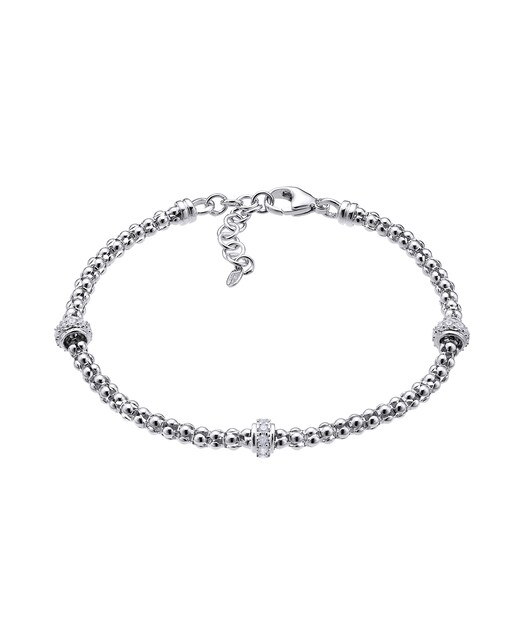 Imagen 0 de Pulsera Links de plata acabada en rodio
