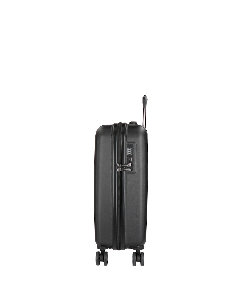 Maleta de cabina Movom Wood rígida 55cm rígida con capacidad de 38L Negro-2