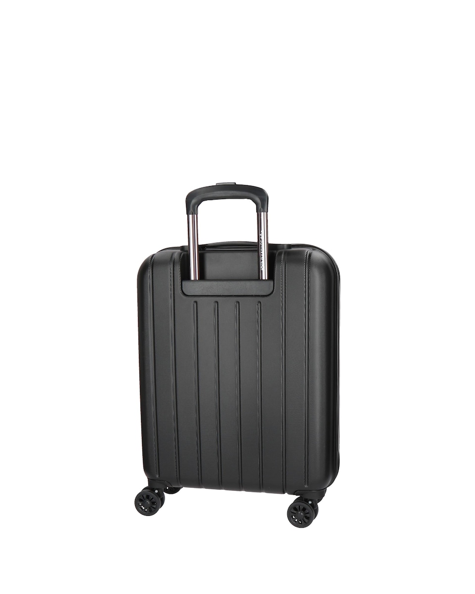 Maleta de cabina Movom Wood rígida 55cm rígida con capacidad de 38L Negro-3