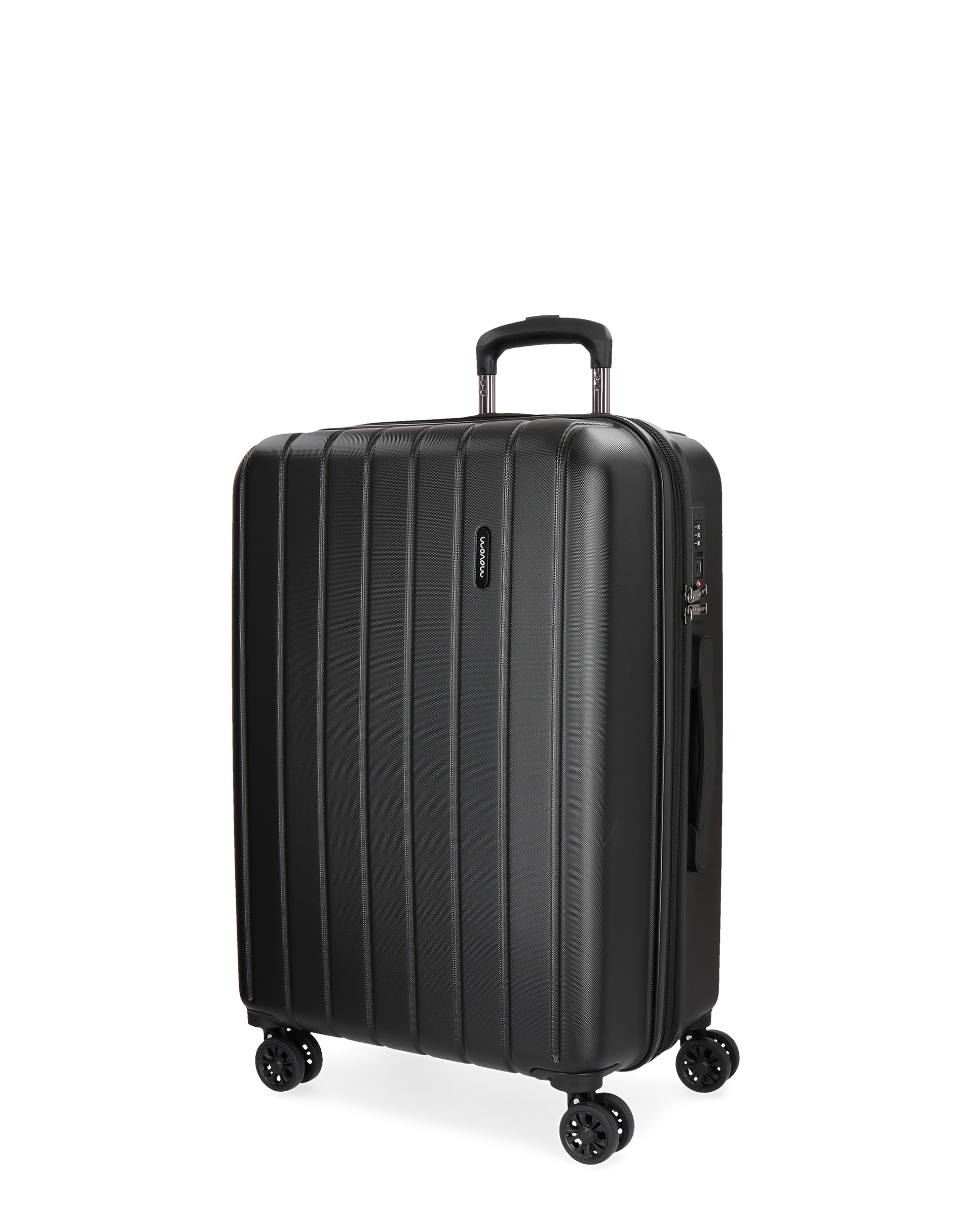 Movom - Maleta mediana expandible Wood rígida con capacidad hasta 73L.