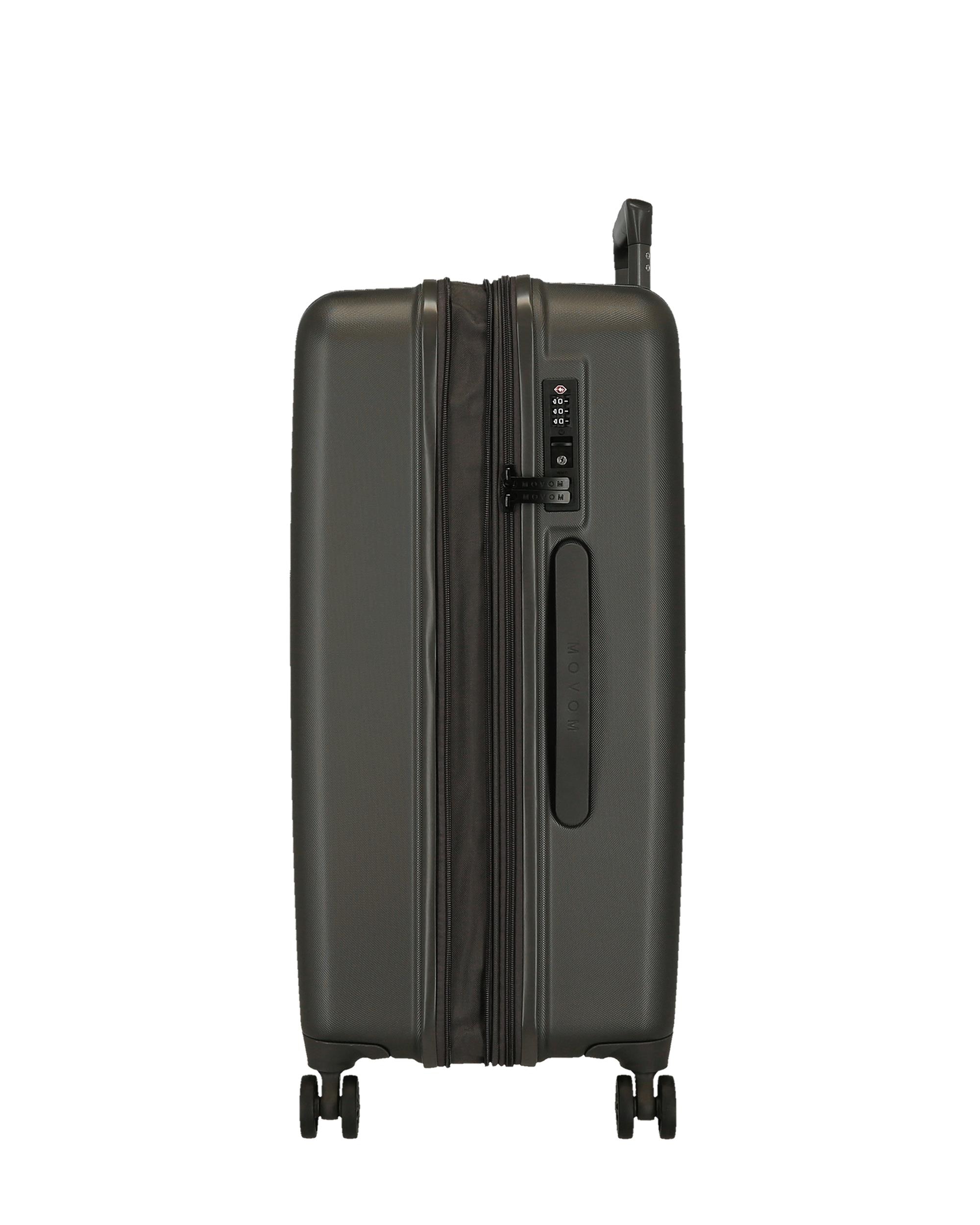 Imagen 6 de Maleta mediana 68 cm expandible movom wood abs con capacidad de 72l rojo - Gris Gris