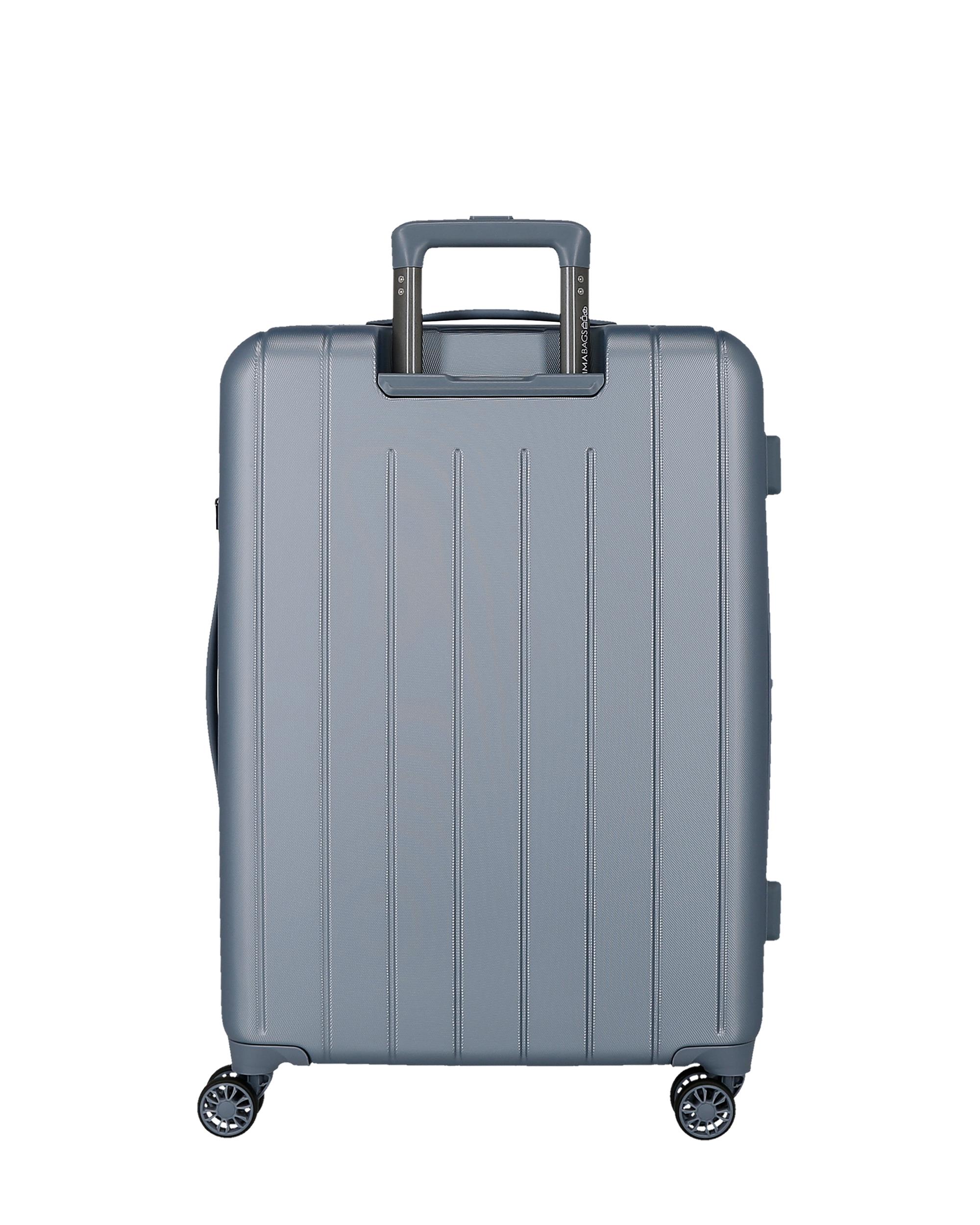 Maleta grande 78 cm expandible movom wood abs con capacidad de 108l amarillo - Azul Azul-3