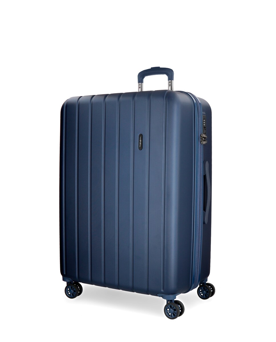 Maleta grande Movom Wood rígida 75cm rígida con capacidad de 109L Azul-1