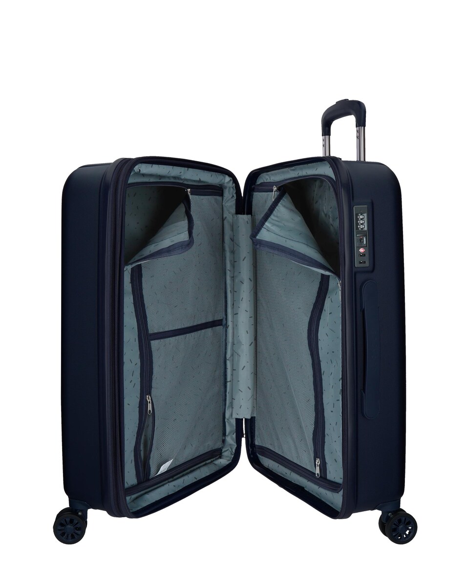 Maleta grande Movom Wood rígida 75cm rígida con capacidad de 109L Azul-5
