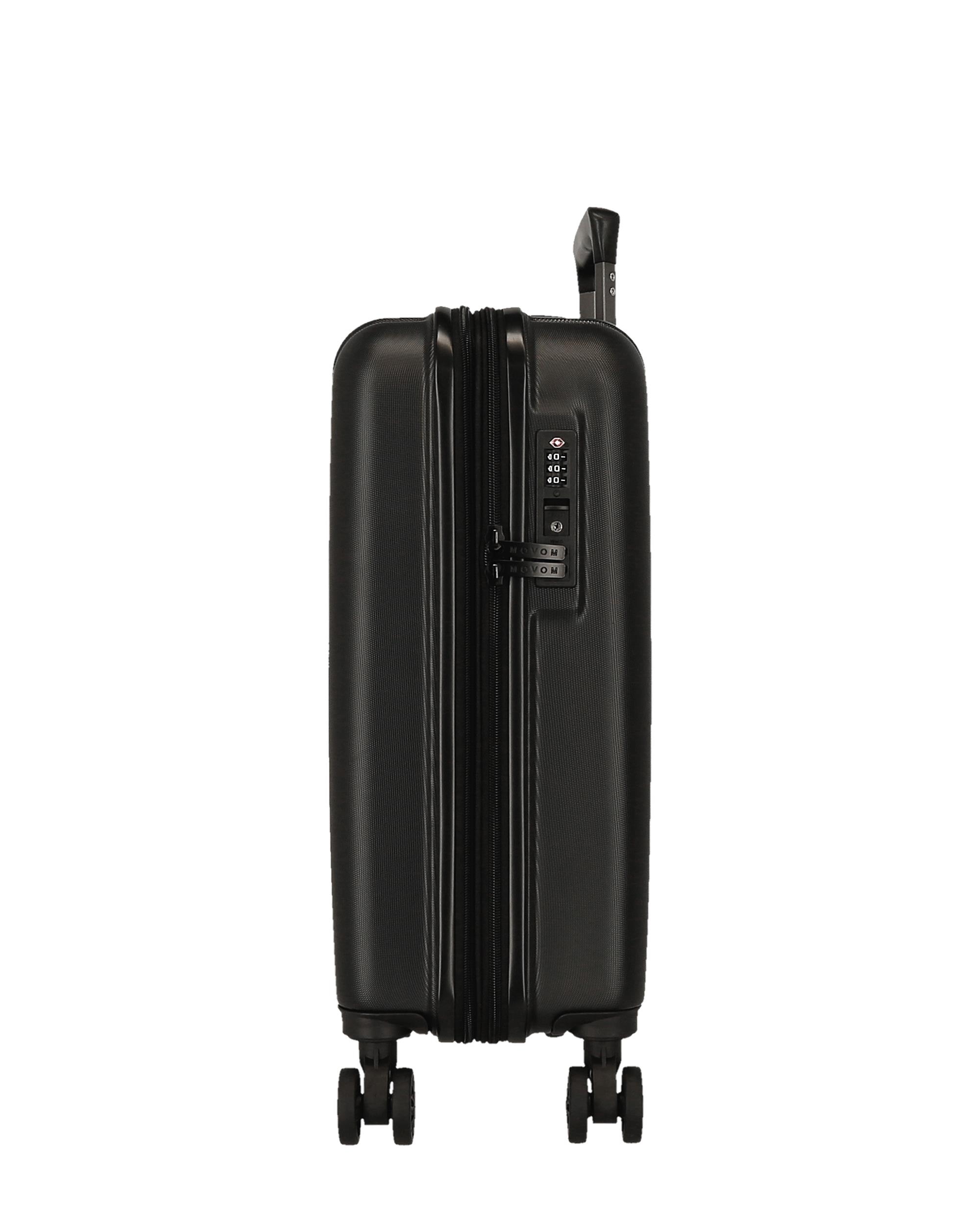 Imagen 2 de Maleta de cabina extensible rígida 55cm movom wood marino rígida con capacidad de 46l - Negro Negro