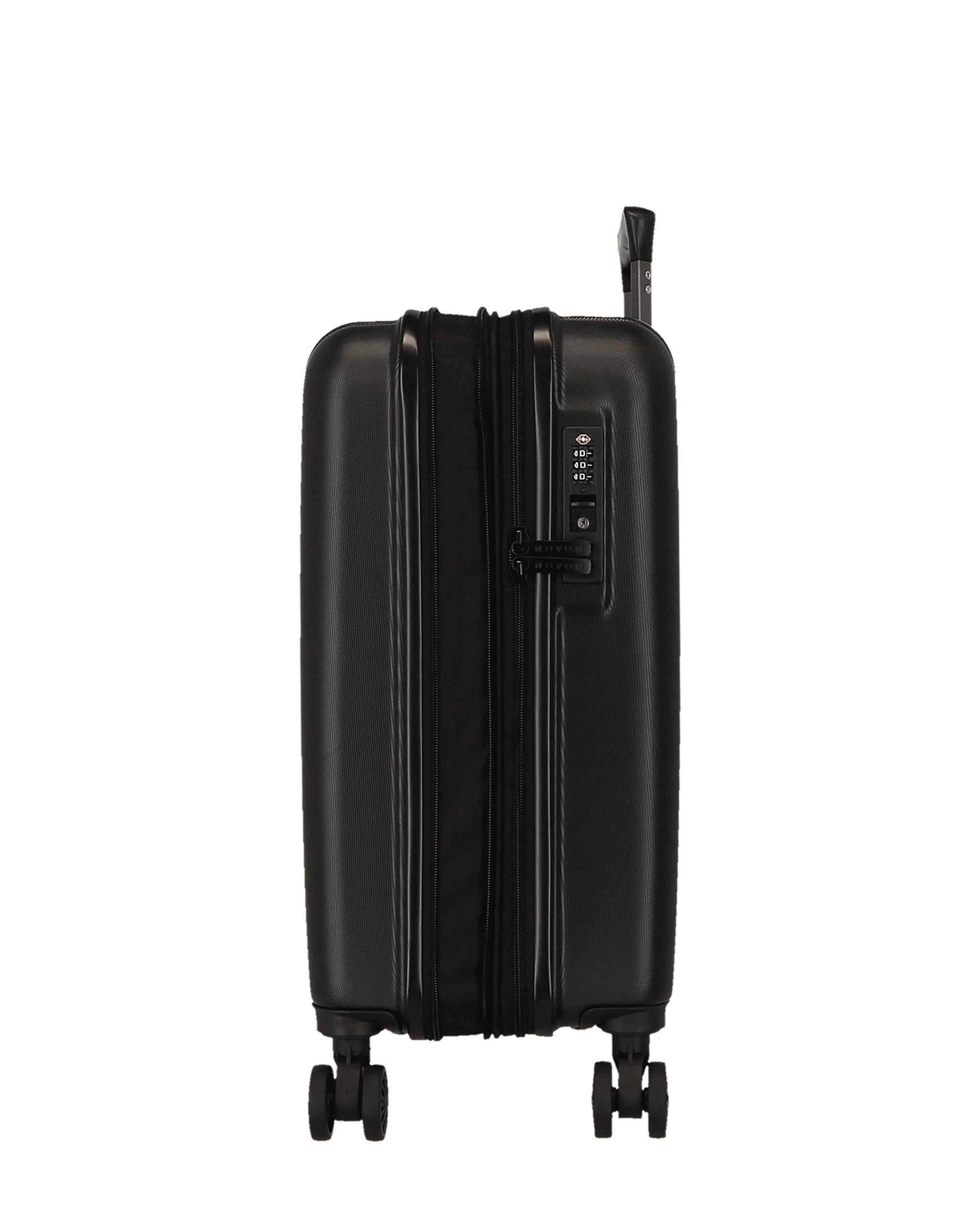 Imagen 6 de Maleta de cabina extensible rígida 55cm movom wood marino rígida con capacidad de 46l - Negro Negro