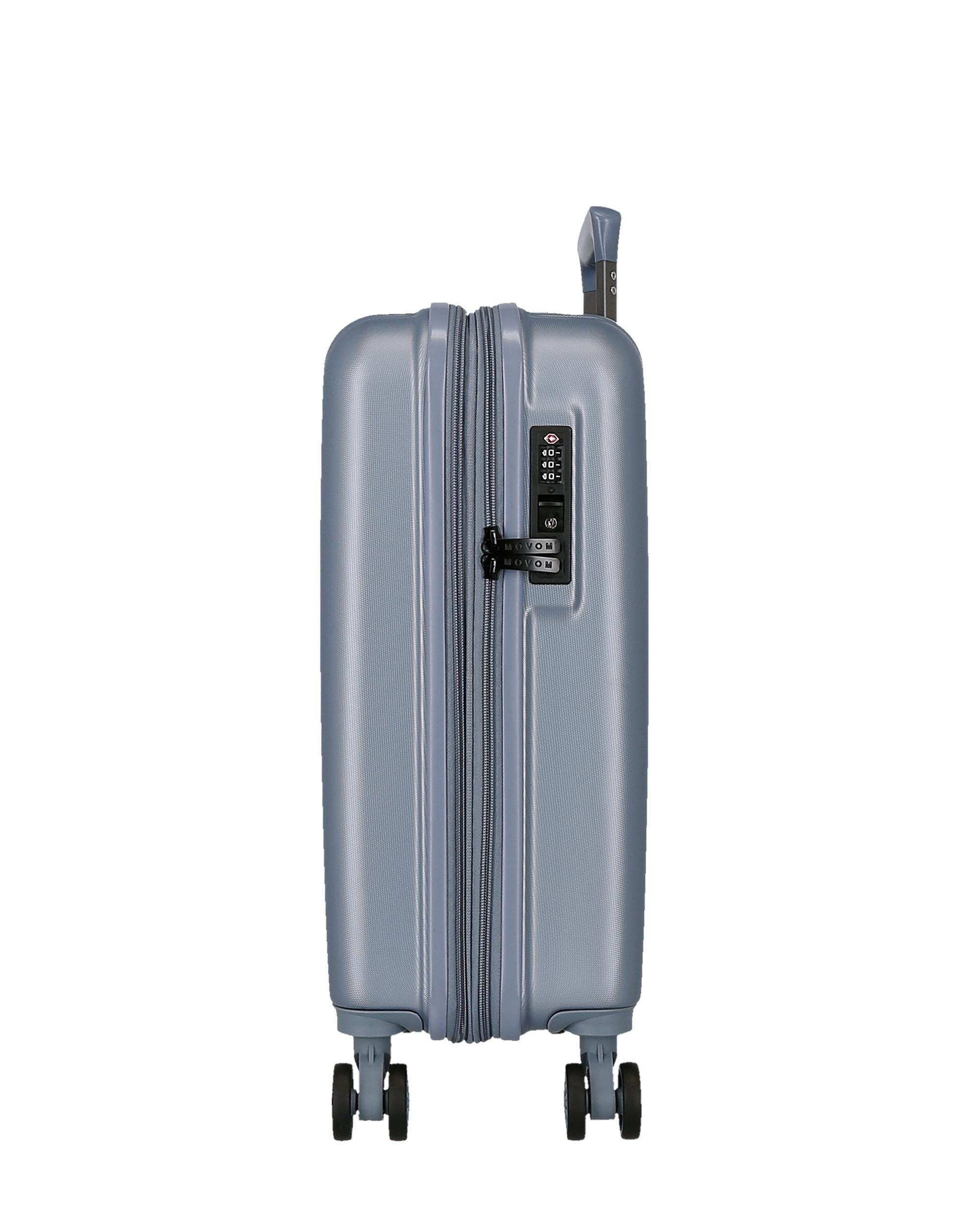 Imagen 2 de Maleta de cabina extensible rígida 55cm movom wood marino rígida con capacidad de 46l - Gris Gris