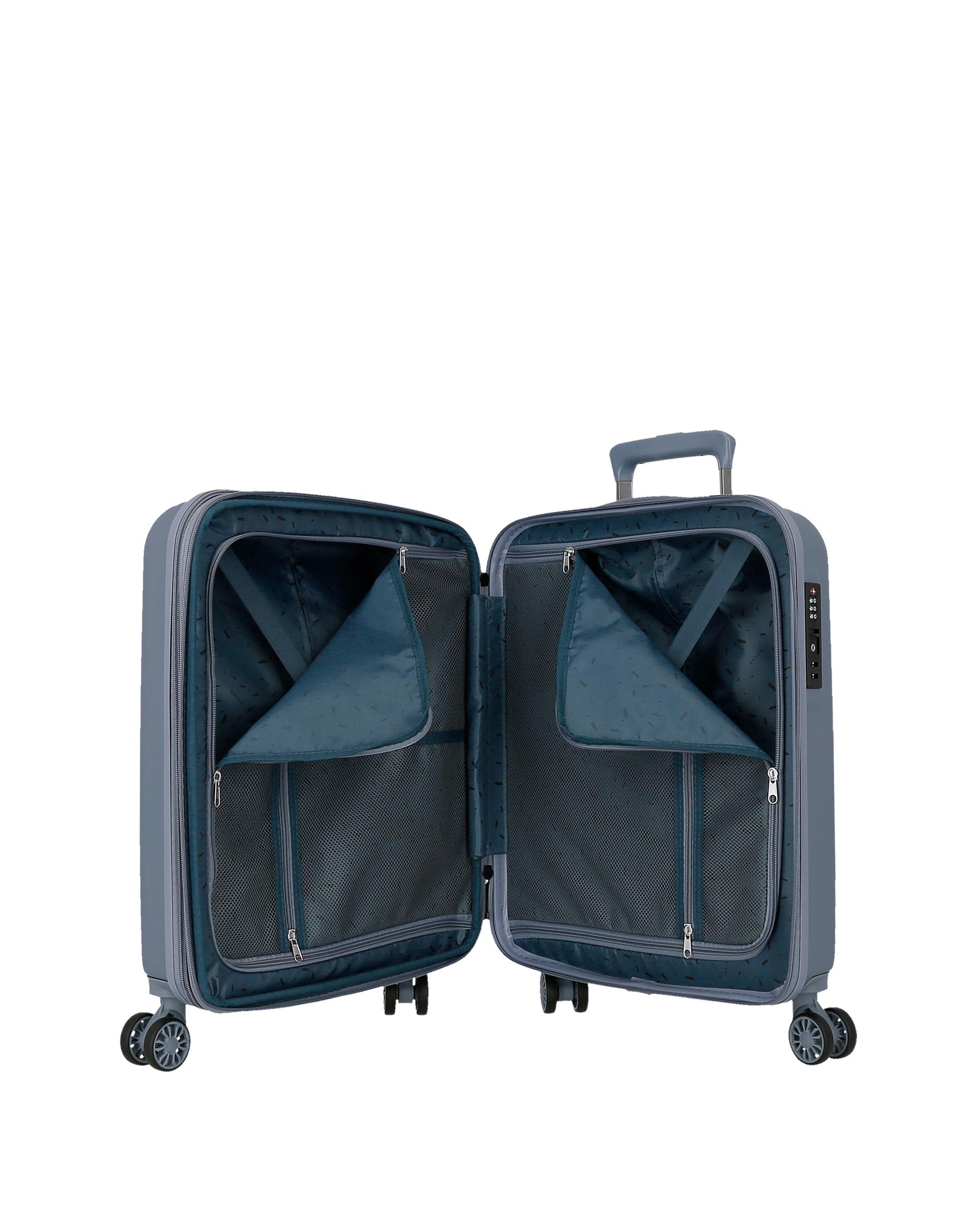 Imagen 5 de Maleta de cabina extensible rígida 55cm movom wood marino rígida con capacidad de 46l - Gris Gris